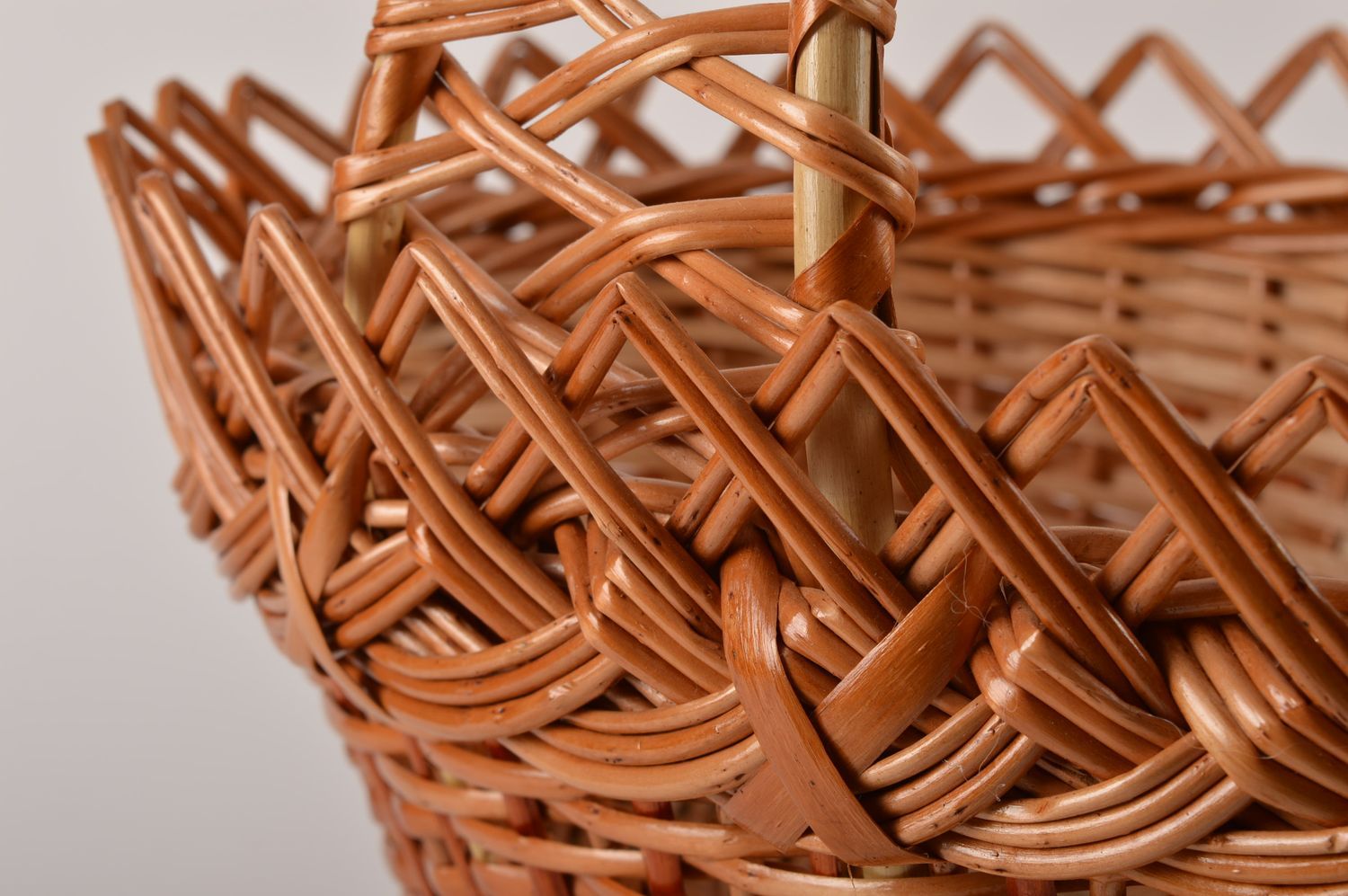 Stylish handmade woven basket beautiful Easter basket design home goods photo 3