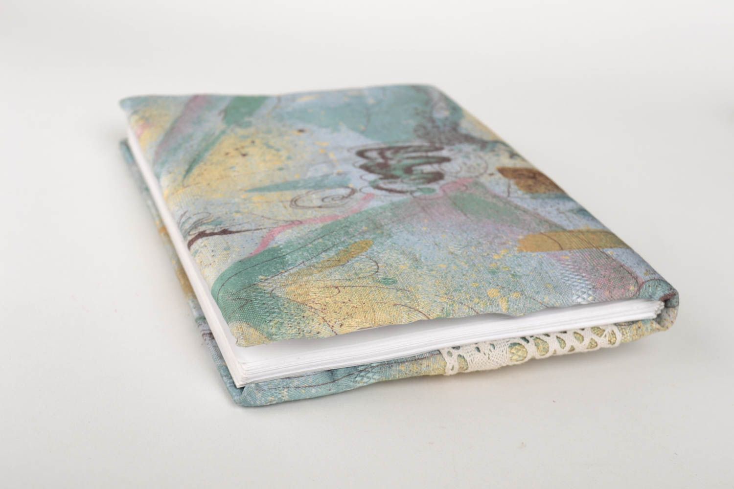 Handmade notepad handmade textile sketchbook designer notepad unusual gift photo 4