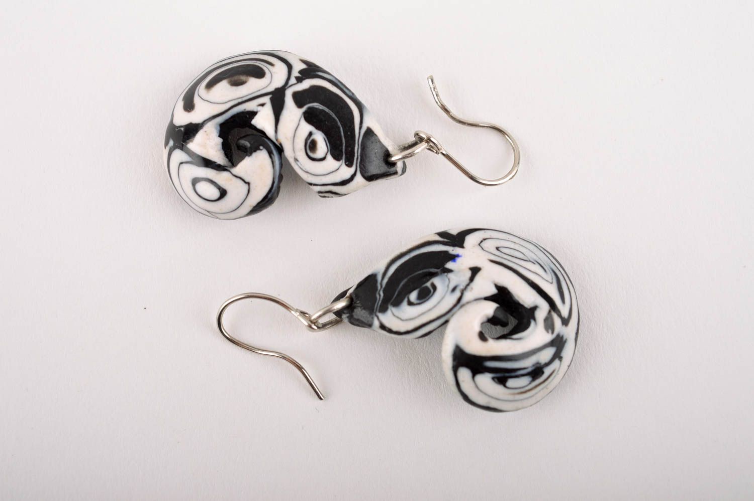 Stylish handmade plastic earrings homemade earrings design accessories for girls photo 4