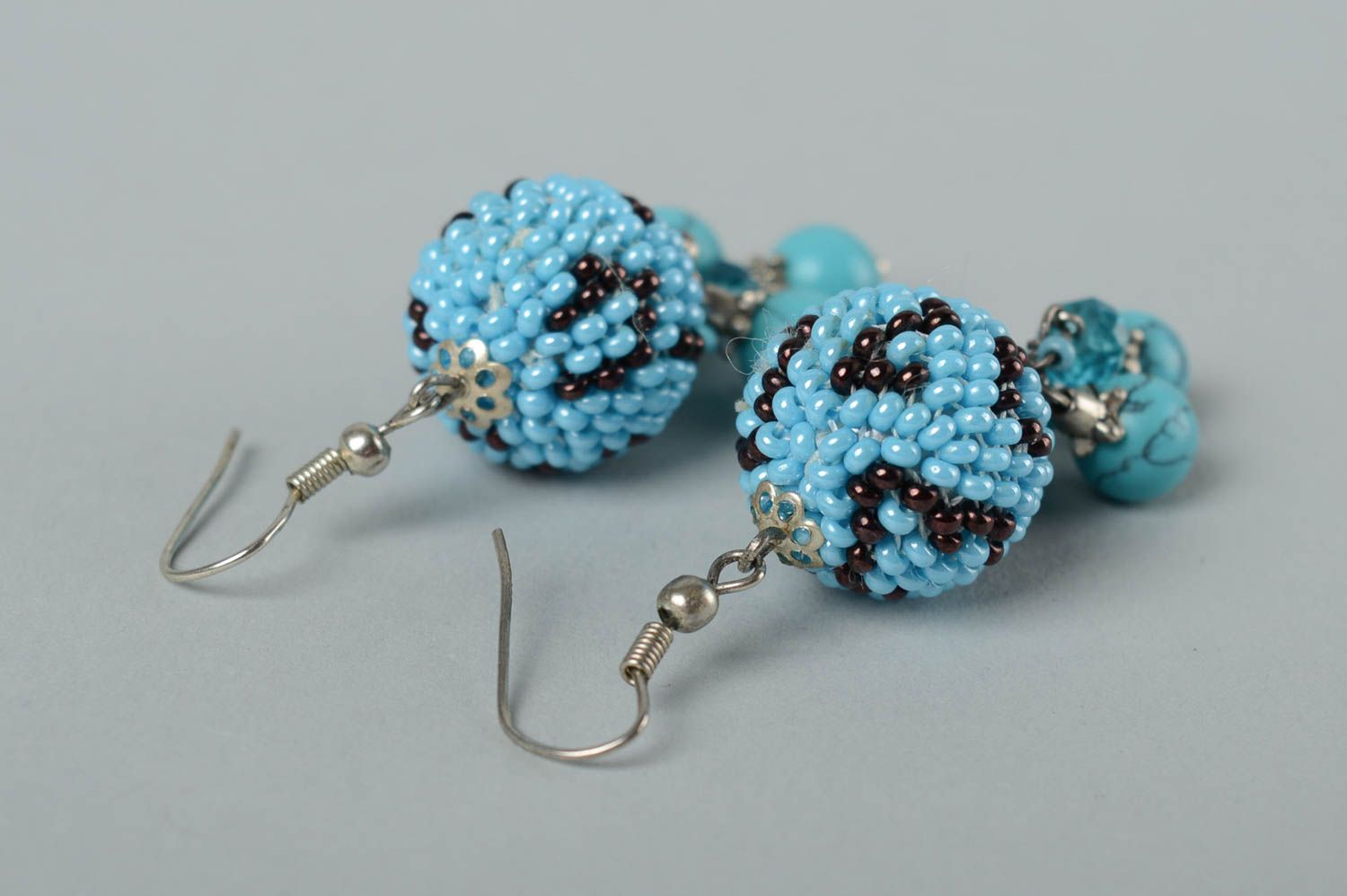 Designer earrings handmade beaded jewelry accessories for women present for her photo 4
