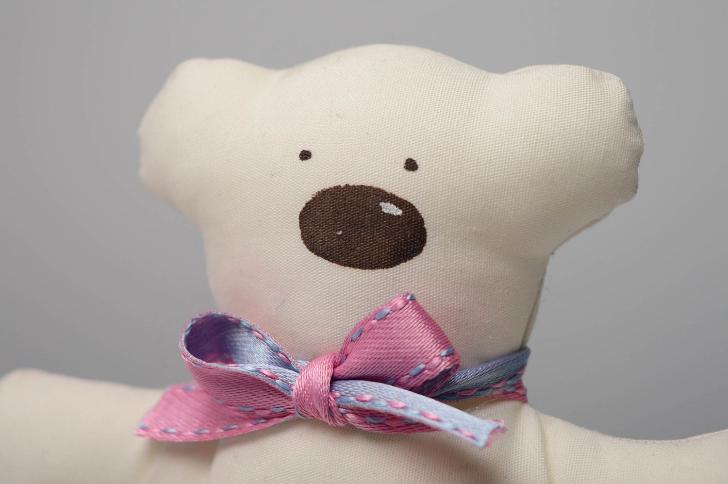 Handmade soft fabric toy Polar Bear photo 3