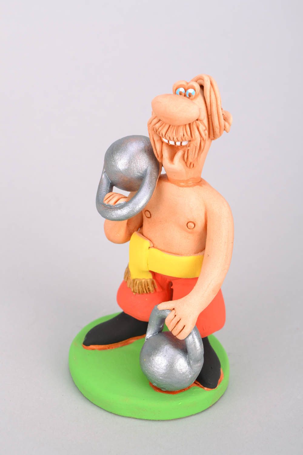 Ceramic figurine gift Cossack-Athlete photo 3