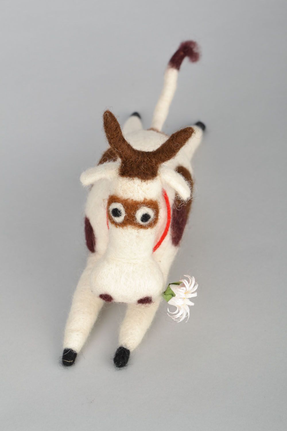 Desktop wool toy 'Cow' photo 4