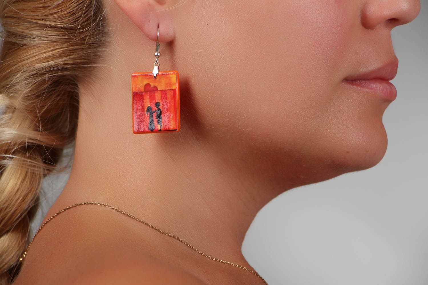Unique dangle earrings With Love photo 5