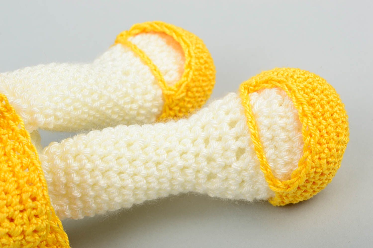 Jouet lapin Peluche faite main tricotée au crochet Cadeau enfant et décor photo 4