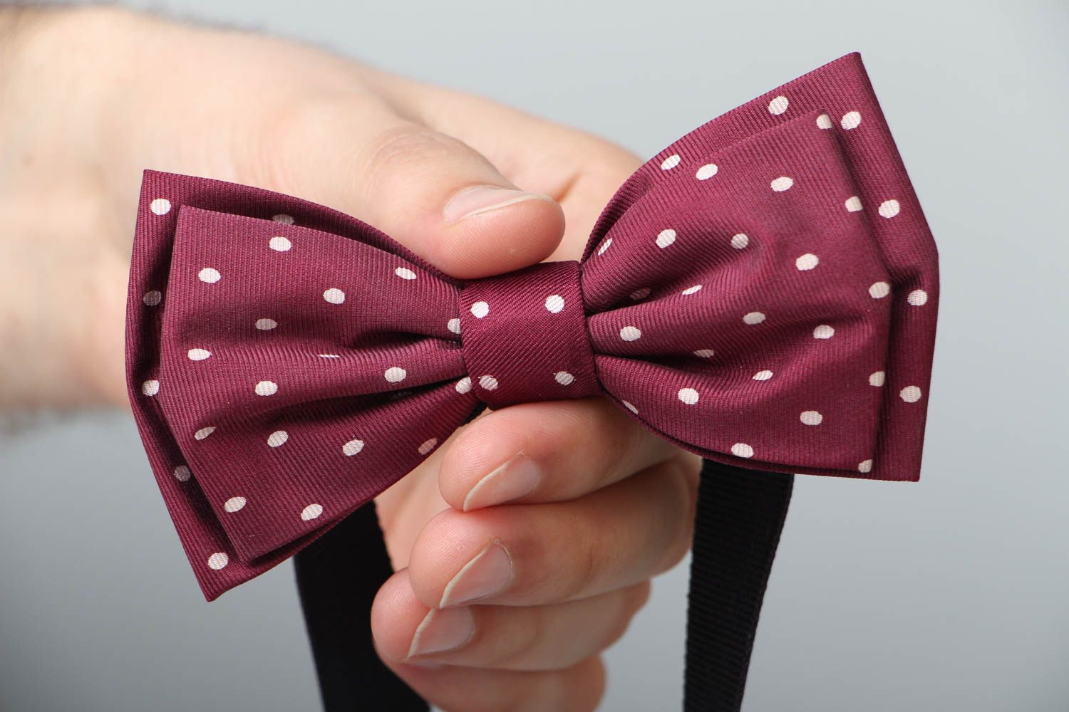 Текстильный галстук-бабочка фото 4