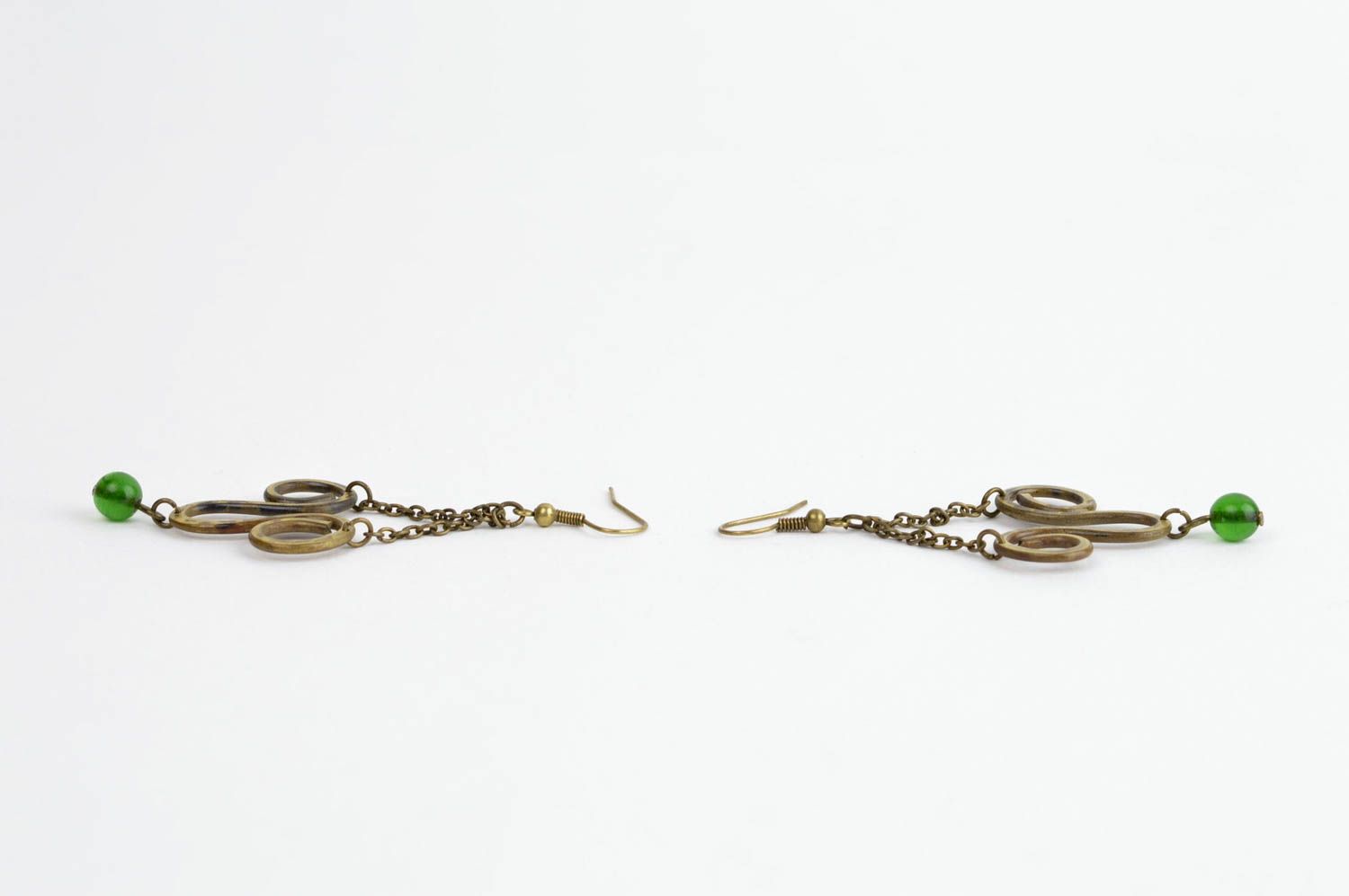 Schmuck Ohrringe handgefertigte Metall Ohrringe schöne Ohrringe für Frauen foto 2