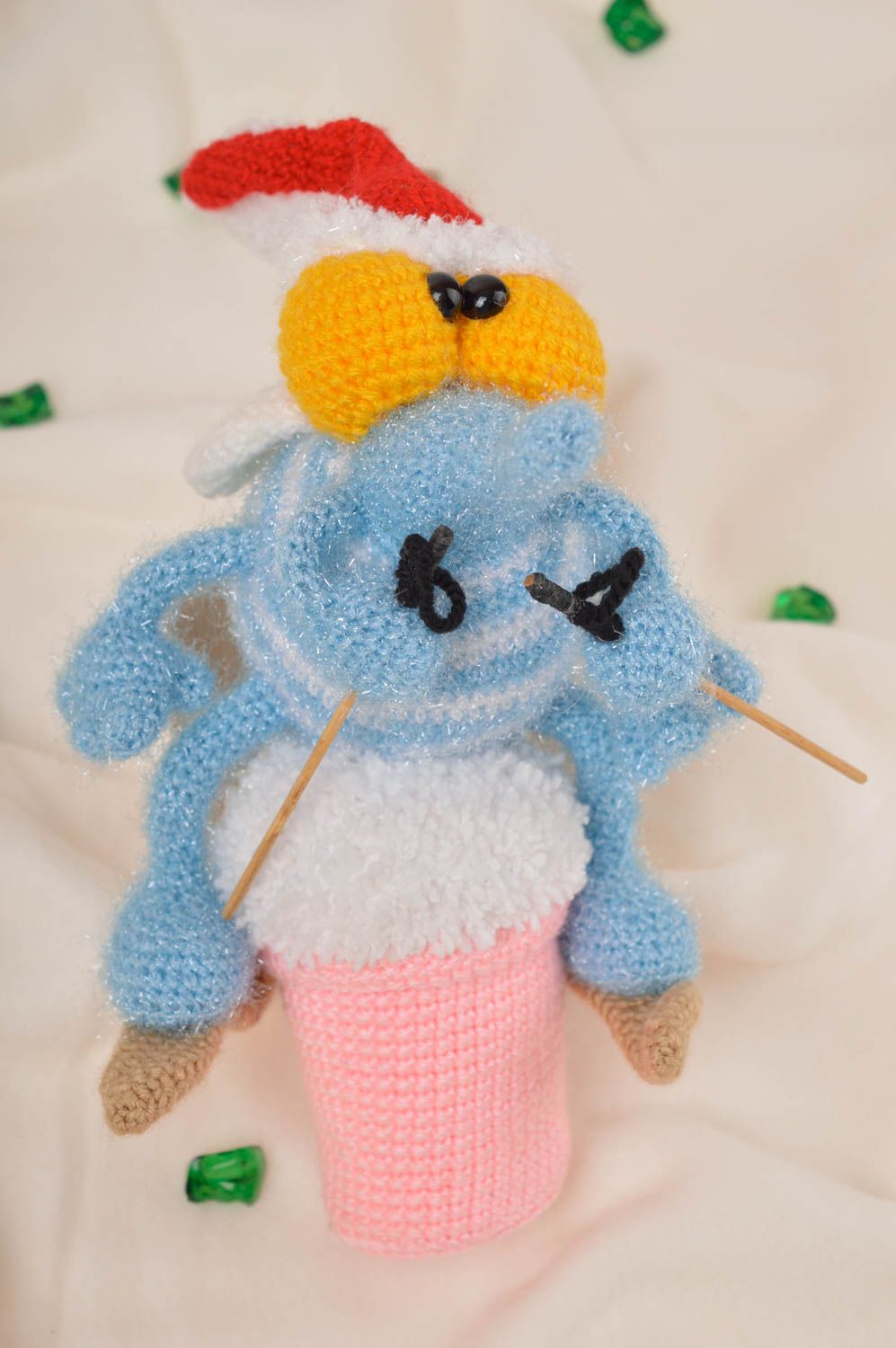 Peluche mouche Jouet fait main tricoté en fils acryliques Cadeau pour enfant photo 1