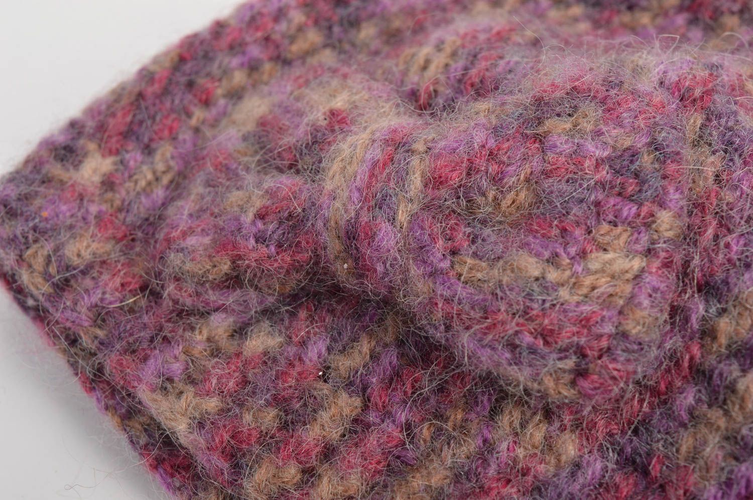 Gorro infantil de lana de angora ropa para niña hecha a mano gorro tejido foto 5