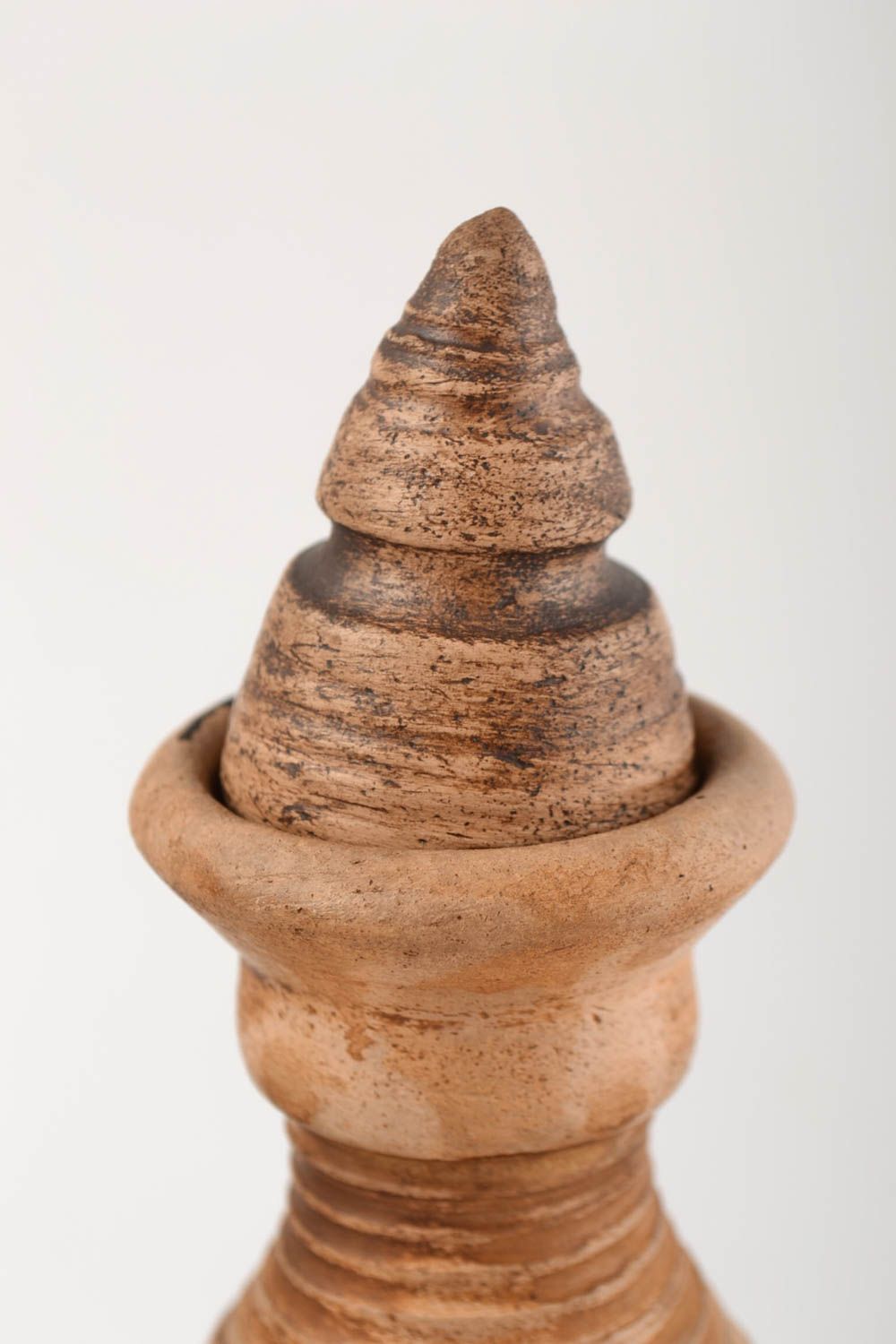 Becher aus Ton handgeschaffen Keramik Flasche originell Keramik Geschirr foto 4