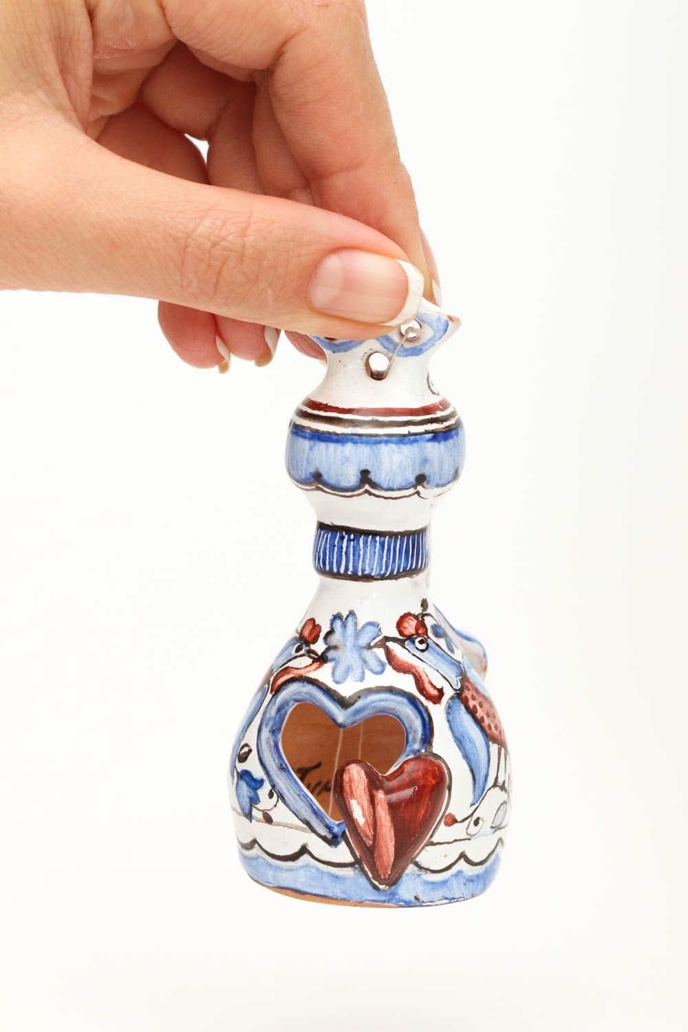Figur aus Ton handgemachte Keramik originelles Geschenk  Deko Idee Haus Souvenir foto 5