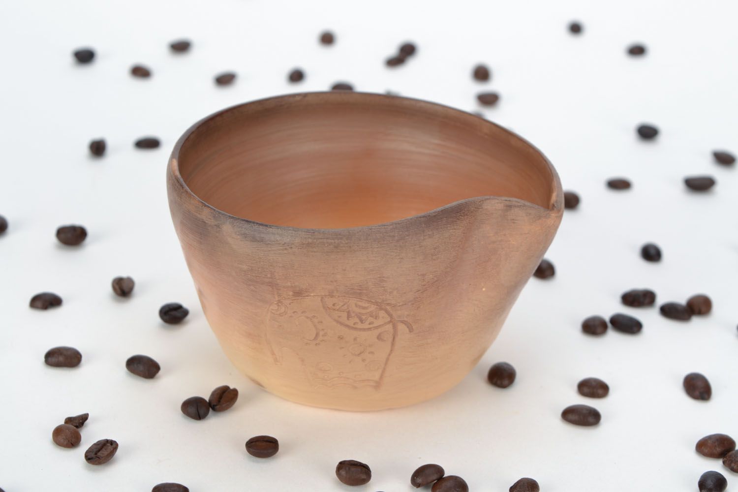 Керамическая чашка без ручки  фото 1