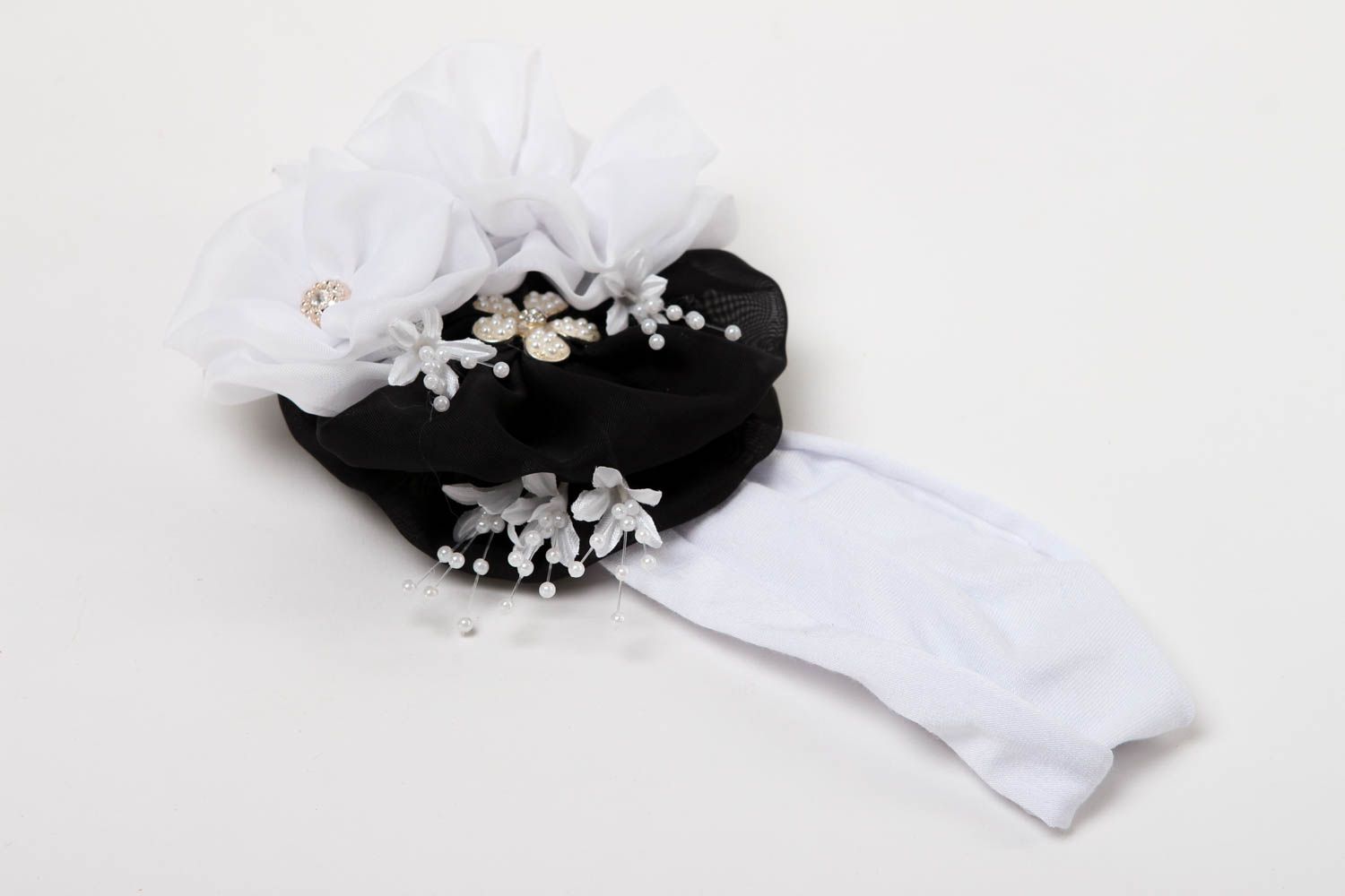 Handgemachter Schmuck Haarband mit Blumen Accessoire für Frauen Haar Schmuck foto 2