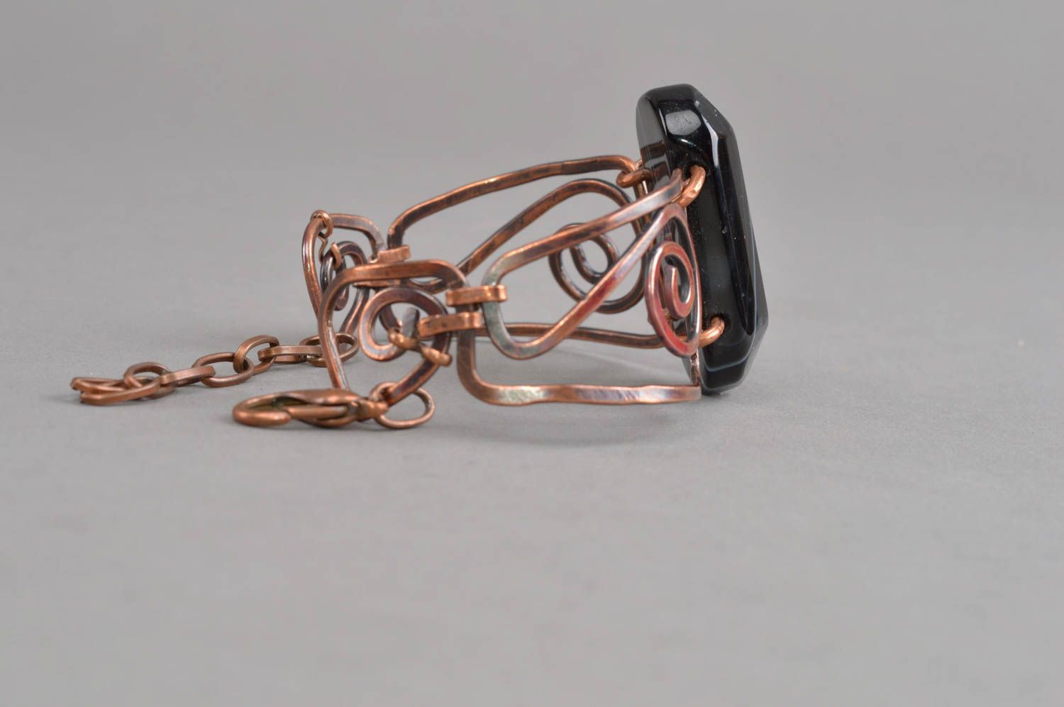 Handmade copper bracelet copper jewelry properties designer accessories photo 4