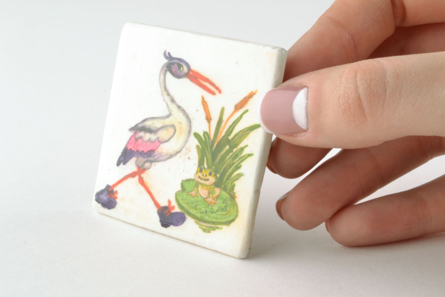 Homemade fridge magnet with pattern photo 2