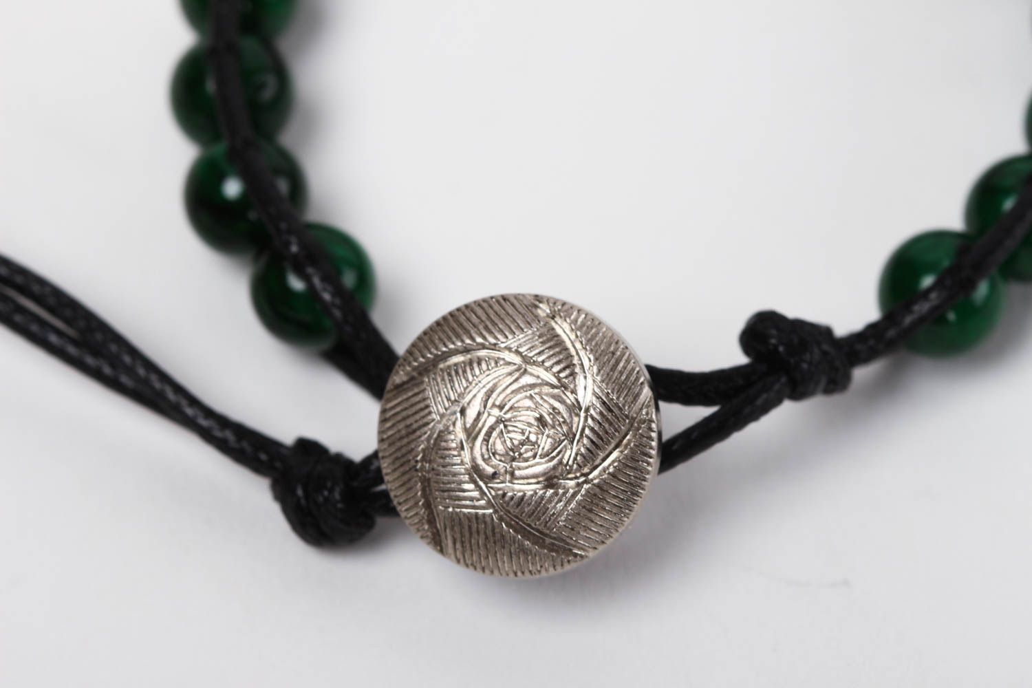 Hand-woven bracelet handmade malachite bracelet fashion jewelry for women photo 3