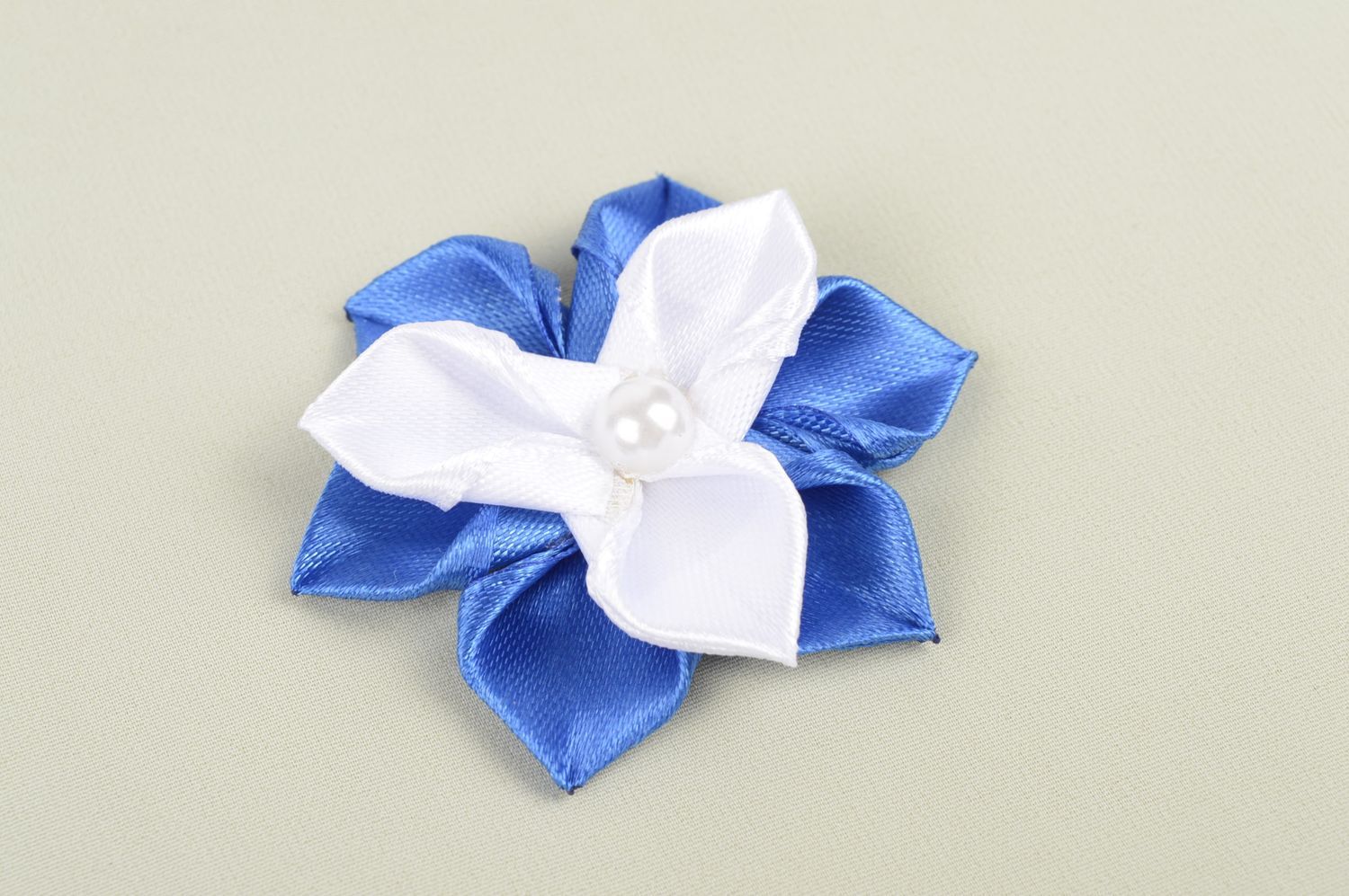 Children scrunchy satin ribbon hand crafted accessory for girls gift idea photo 1