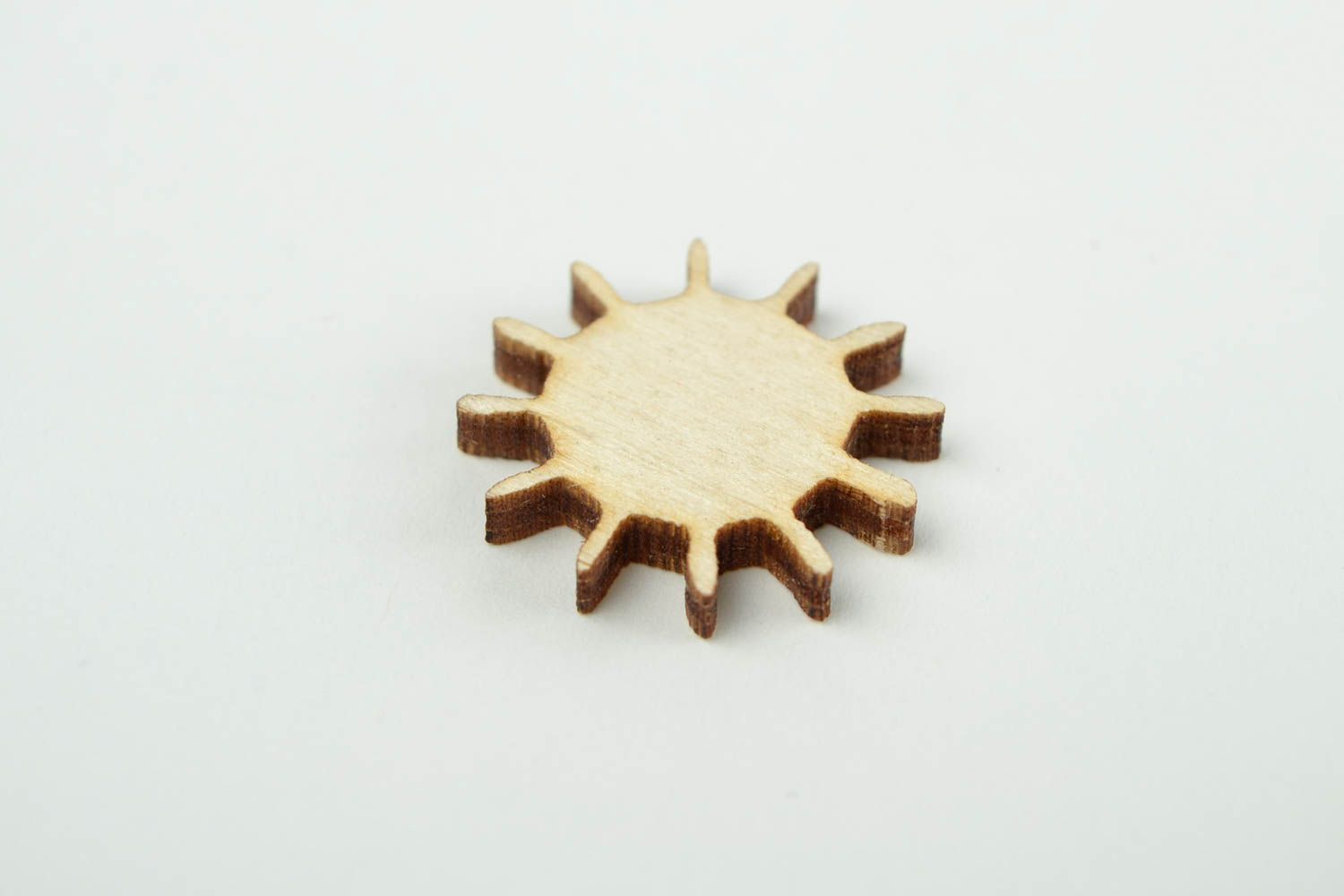 Handgemachte Holzrohling zum Bemalen Miniatur Figur kleine Sonne Holz Figur foto 3