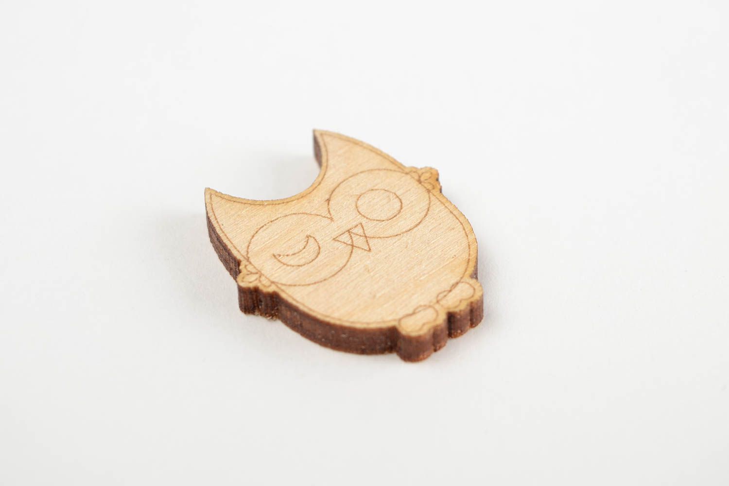 Cute handmade plywood blank wooden blank owl scrapbooking ideas wood craft photo 4
