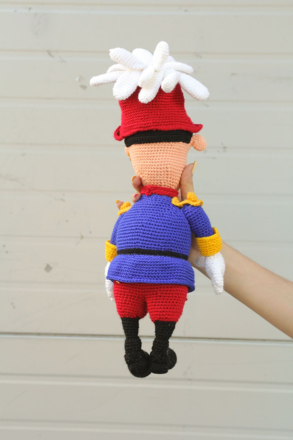 Handmade crochet tot Fire Fighter photo 2