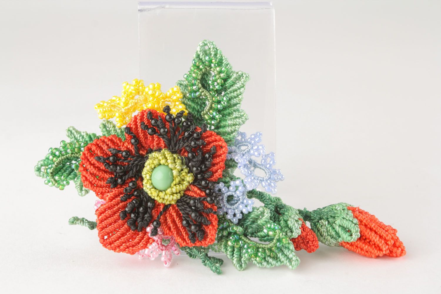 Application-brooch Poppy photo 2