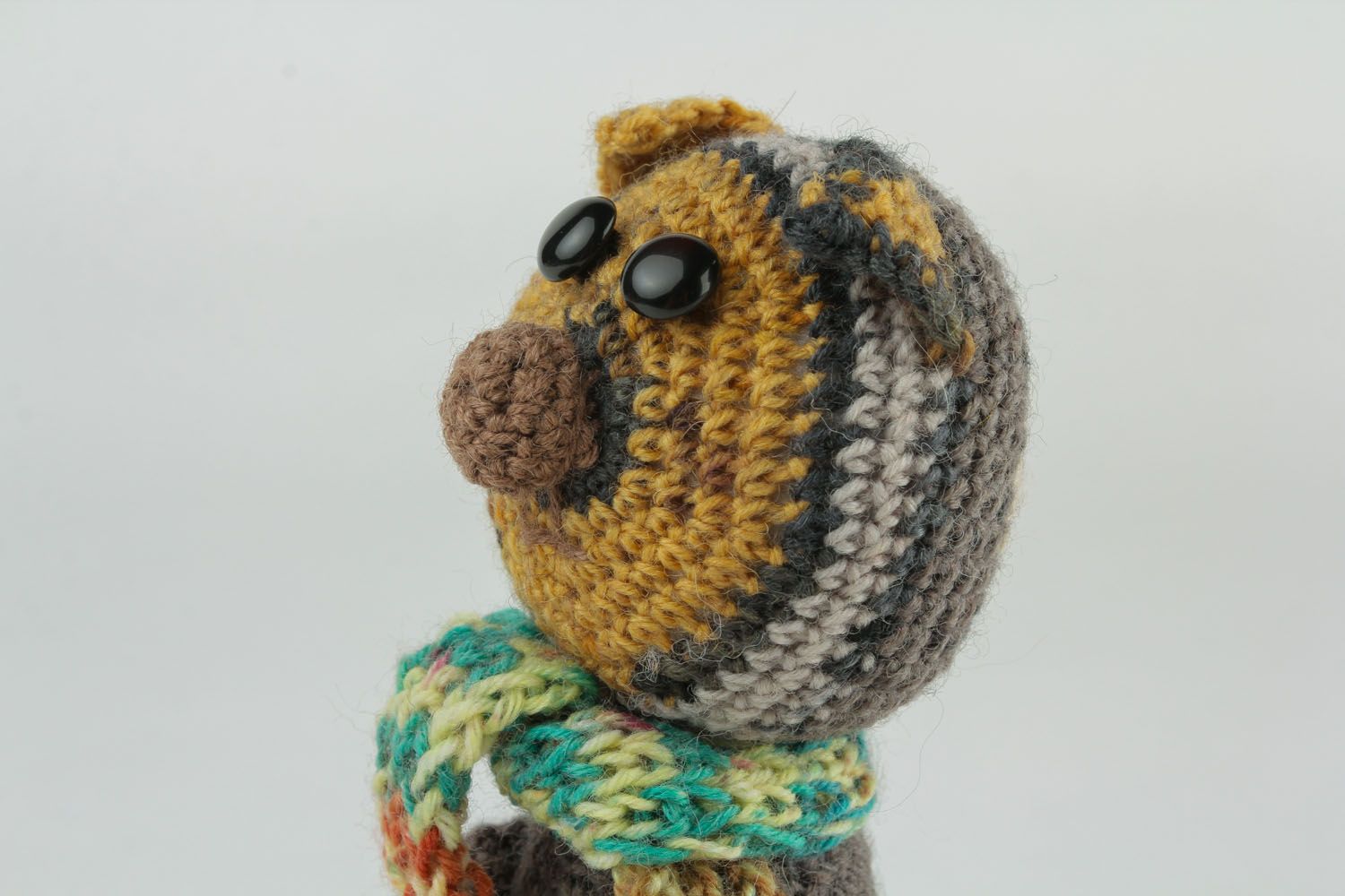 Homemade crochet toy cat photo 4