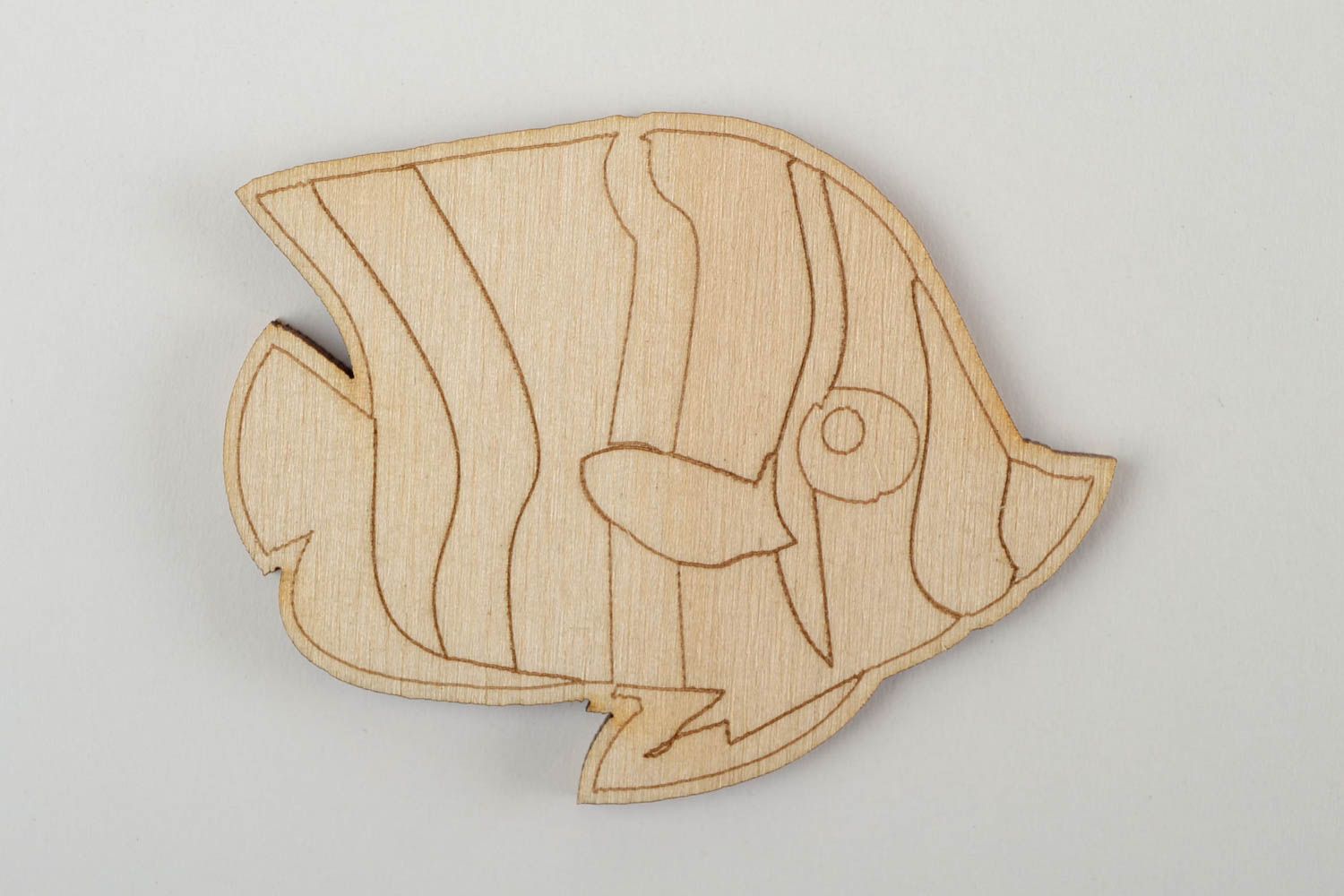 Deko Fisch handmade Holzrohling zum Bemalen Holzartikel zum Gestalten originell foto 3