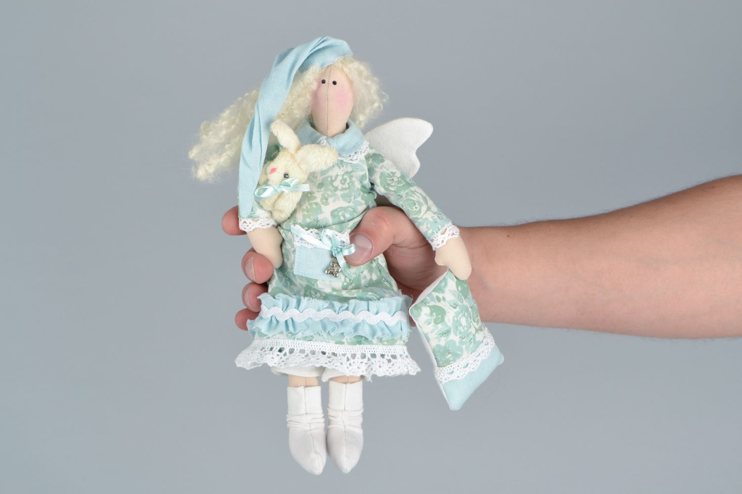 Fabric soft toy Angel with Pillow photo 2
