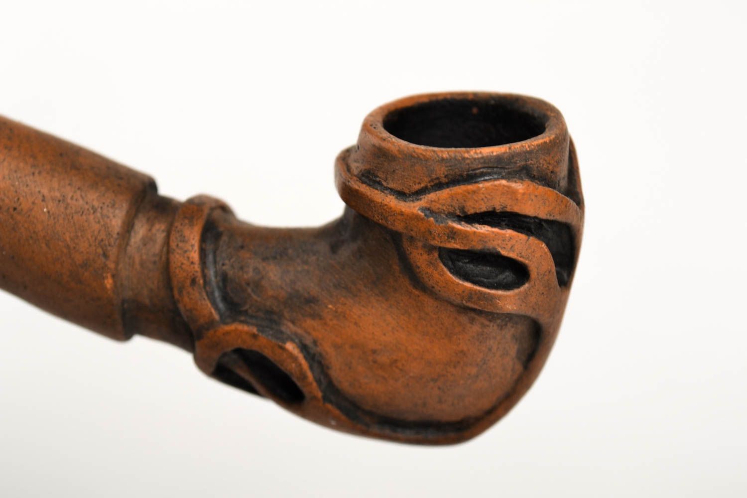 Трубка ручной работы трубка для табака керамическая курительная трубка авторская фото 2