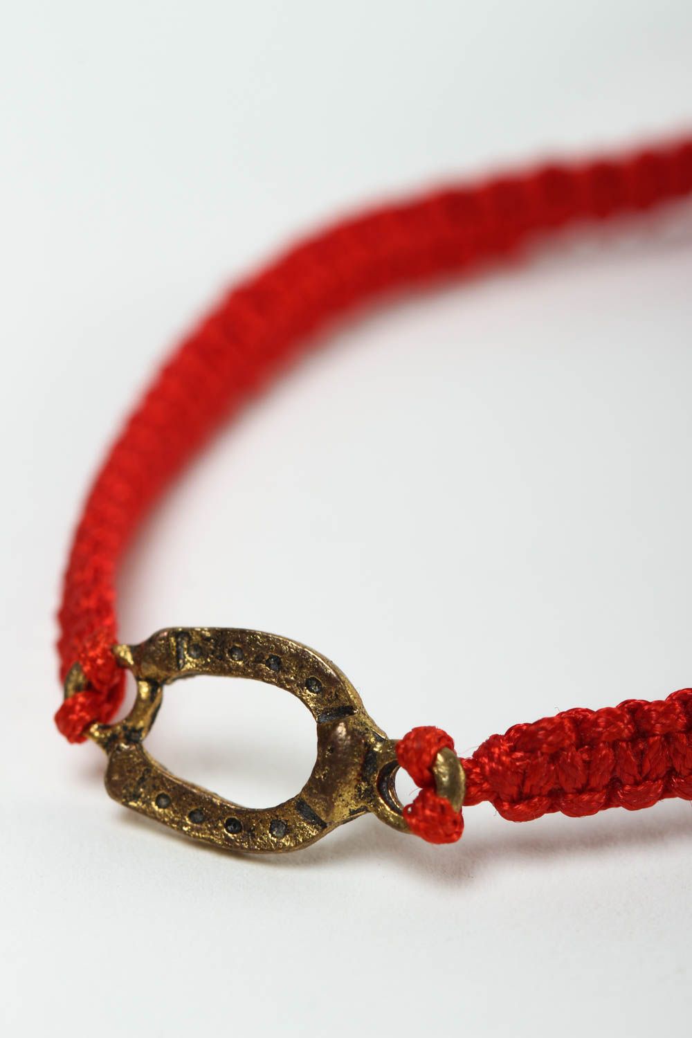 Handmade Armband exklusiver Schmuck Geschenk für Frauen rotes Armband grell foto 3