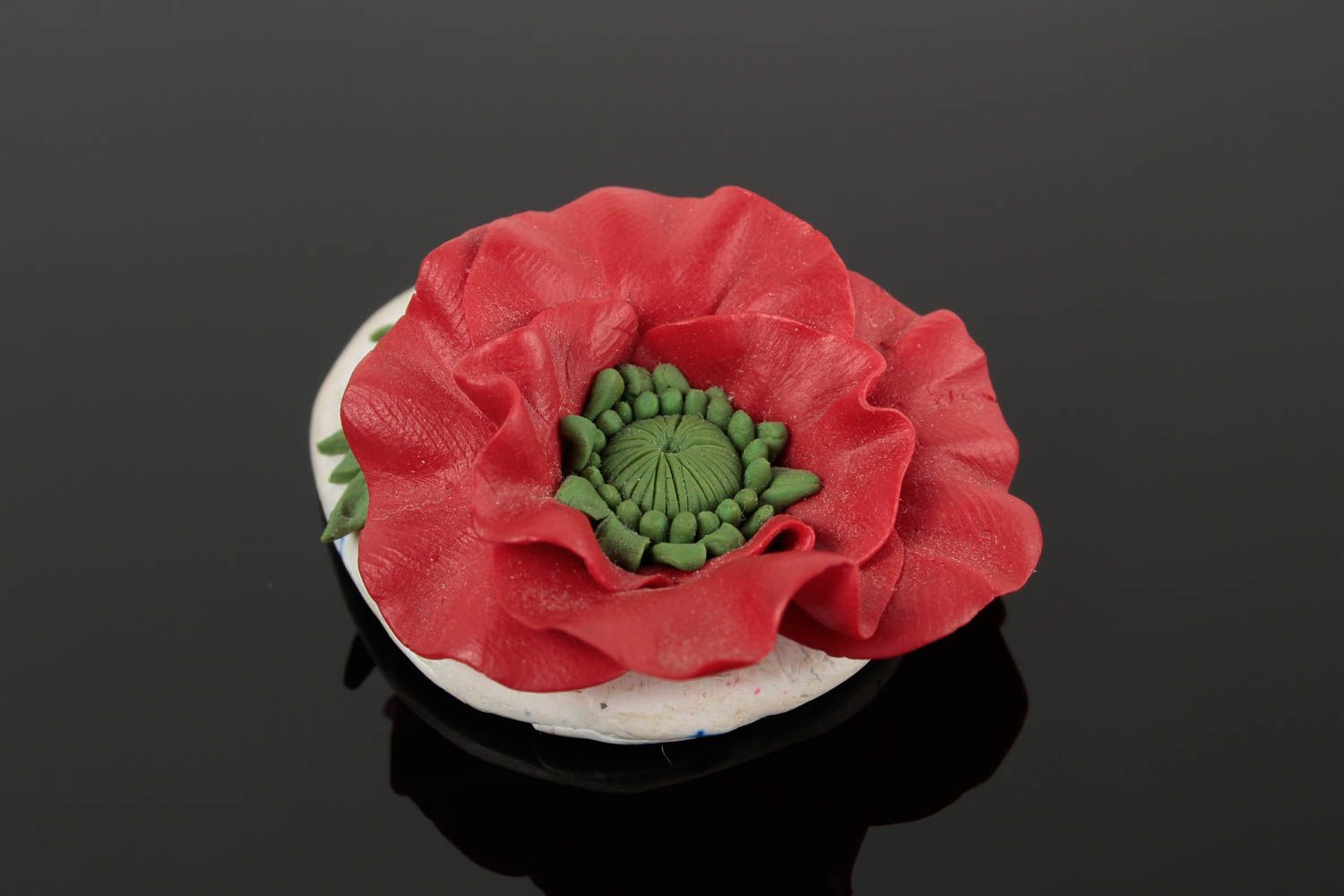Unusual handmade plastic pendant flower pendant design accessories for girls photo 4