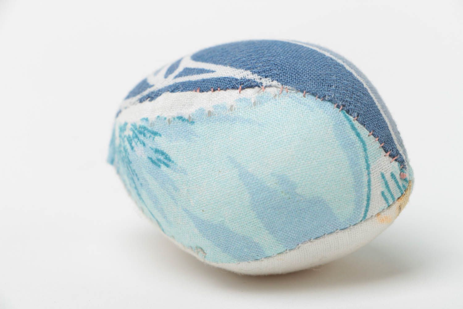 Huevo de Pascua de tela de percal artesanal original blando para decoración foto 3