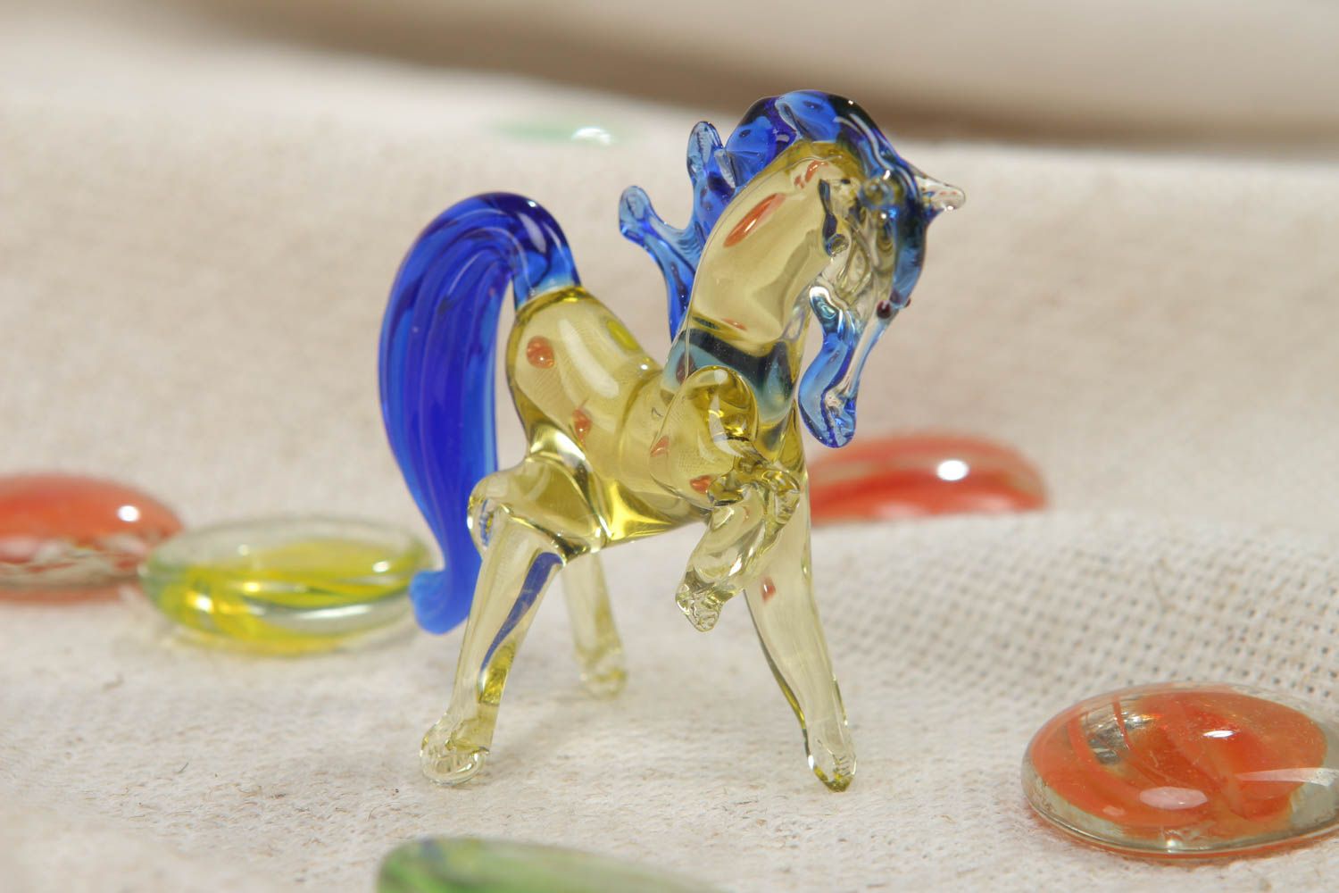 Lampwork glass figurine Horse photo 5