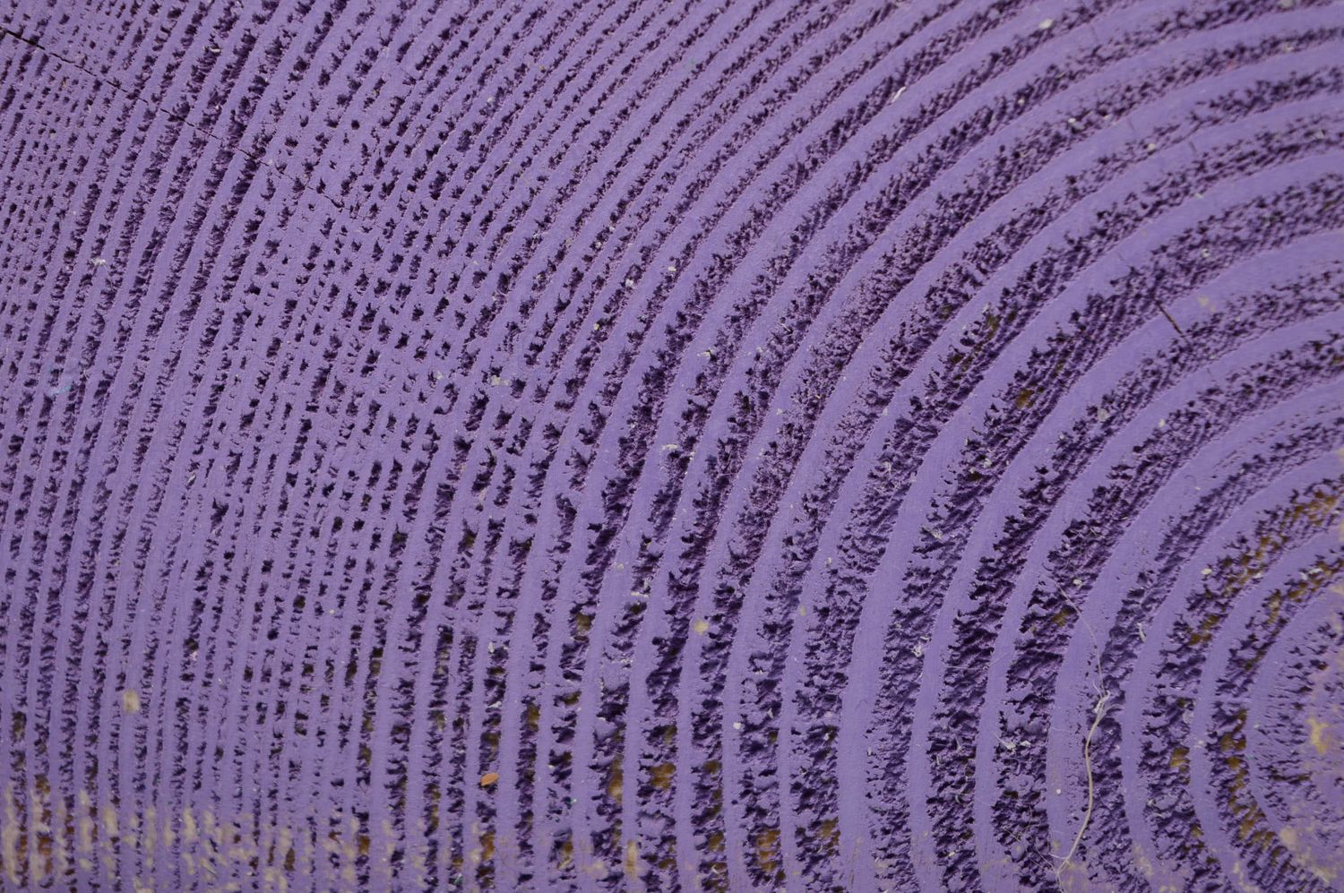 Bougeoir en bois fait main violet photo 5