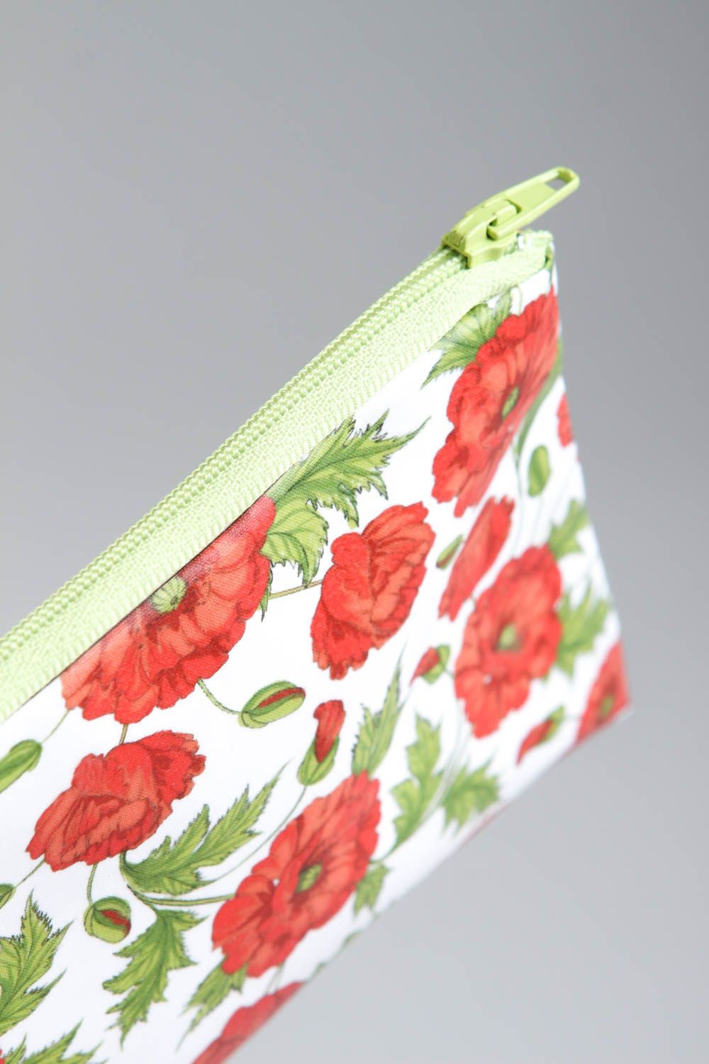Bag with print handmade cosmetic bag gift for girl designer bag for cosmetics photo 3