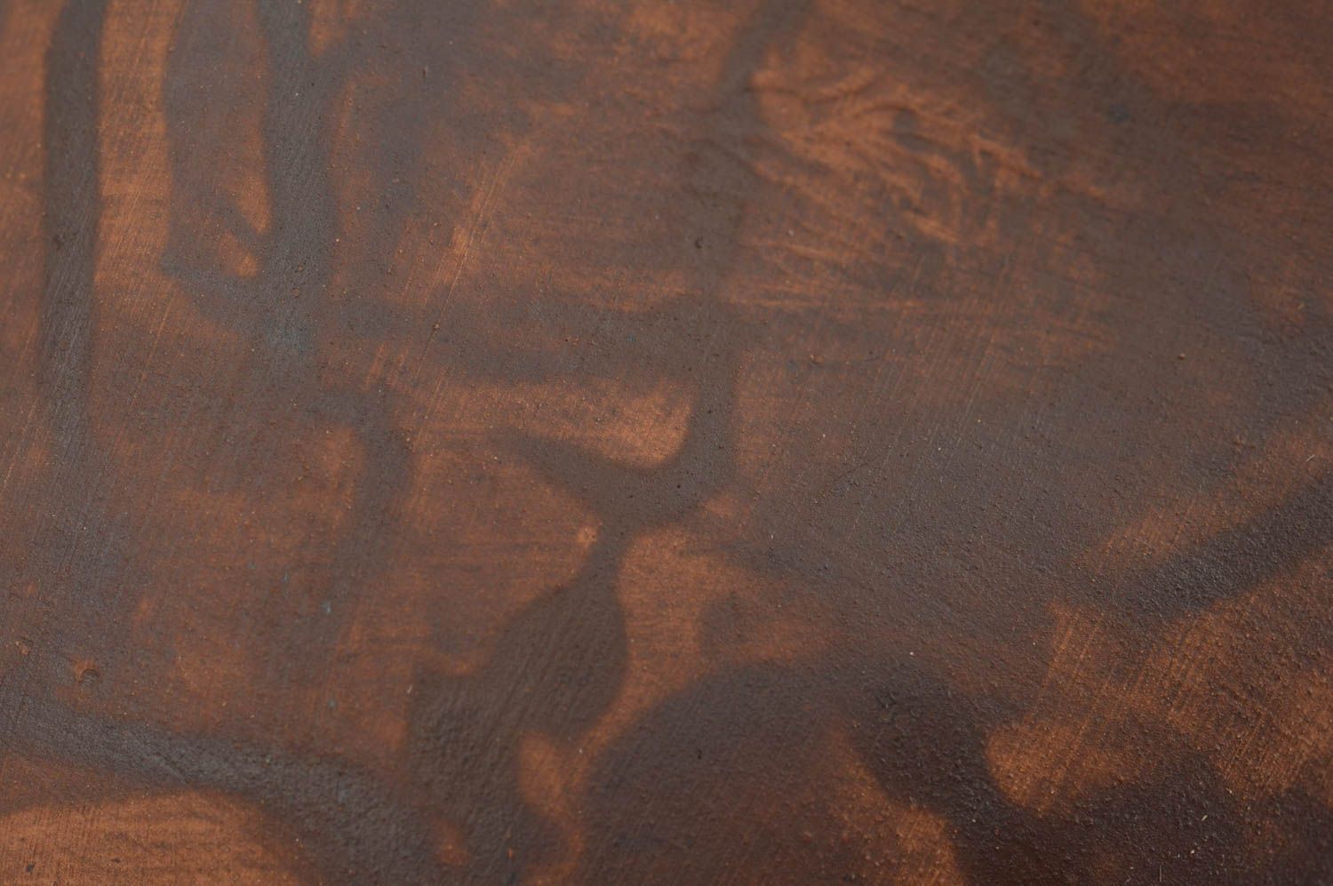 Tasse marron en argile écologique faite main de grande taille originale photo 5