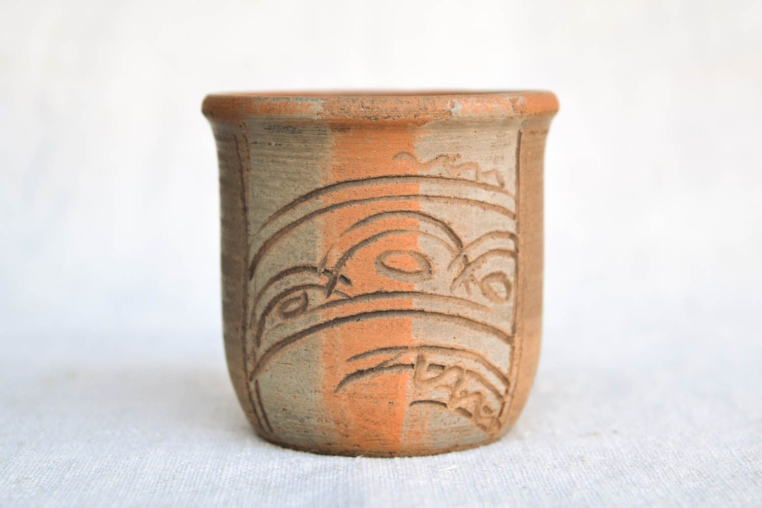 Vaso de cerámica artesanal vajilla original de arcilla regalo para amigos  foto 3