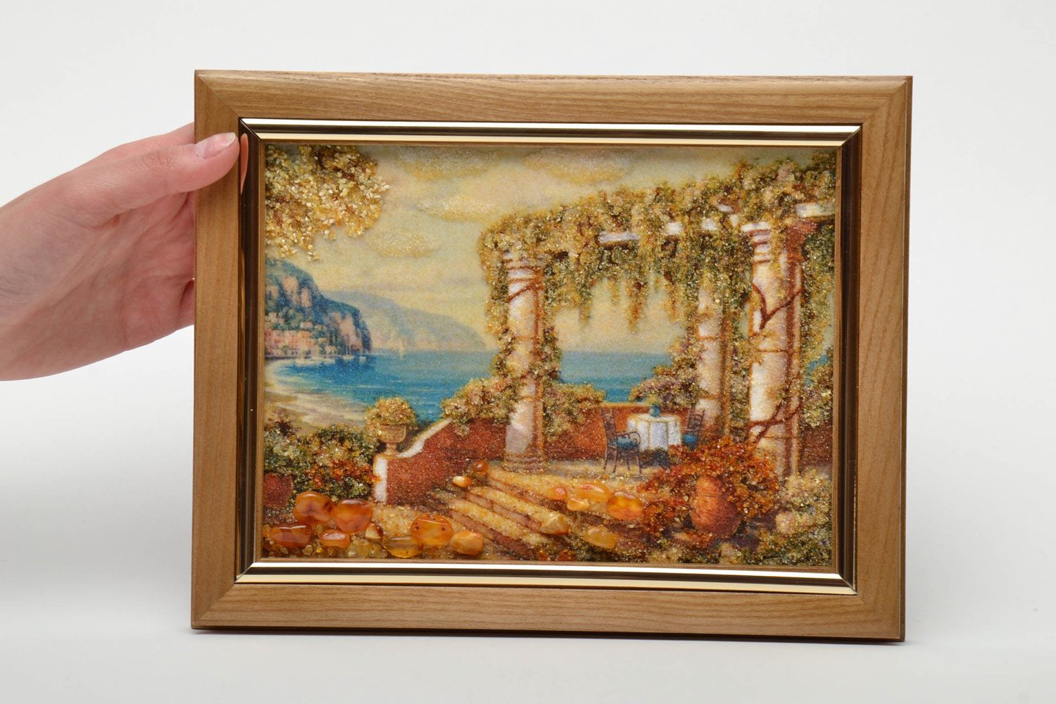Amber decorated wall painting Landscape photo 5