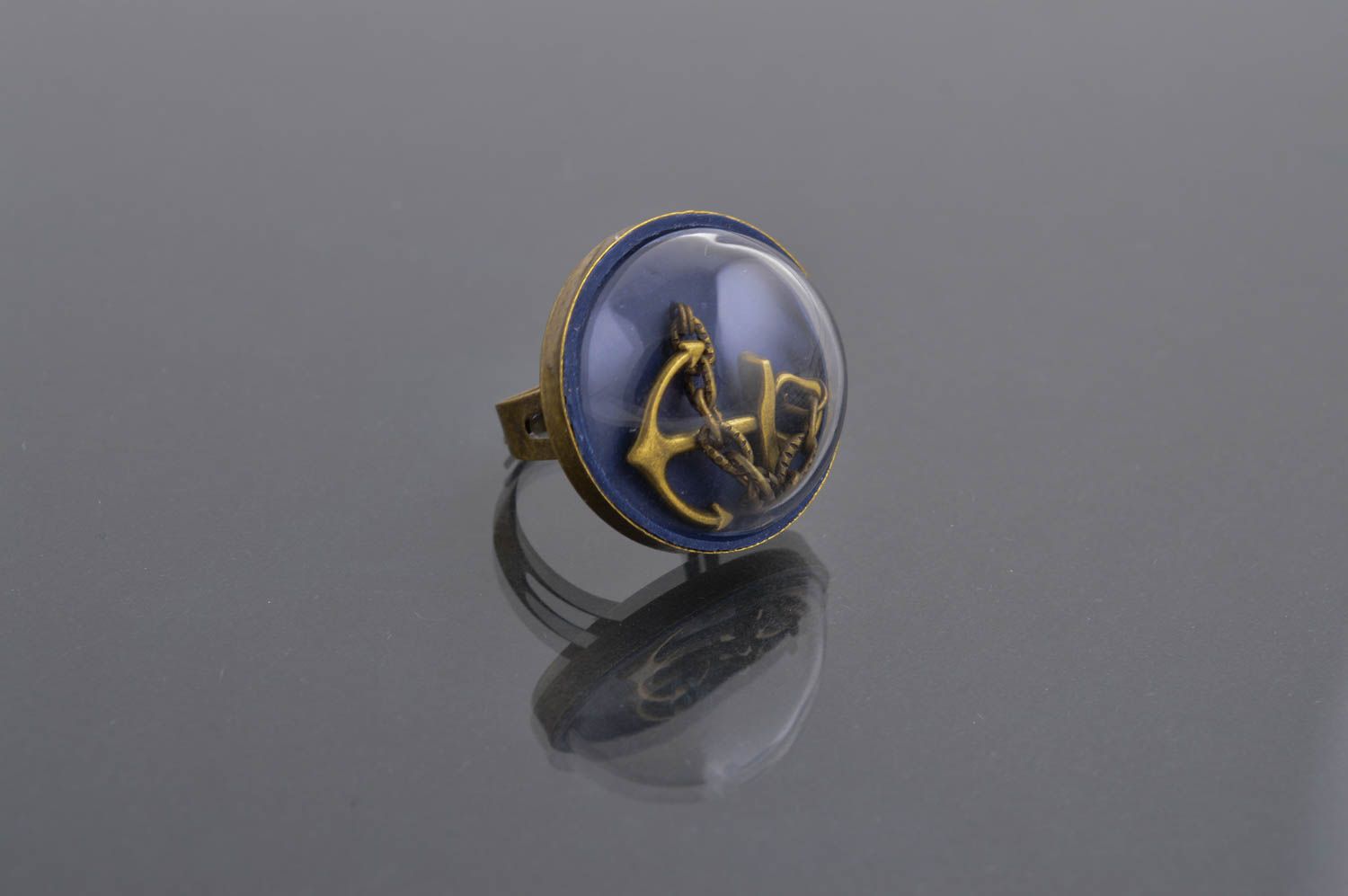 Handmade cute designer ring unusual stylish jewelry elegant accessory photo 1