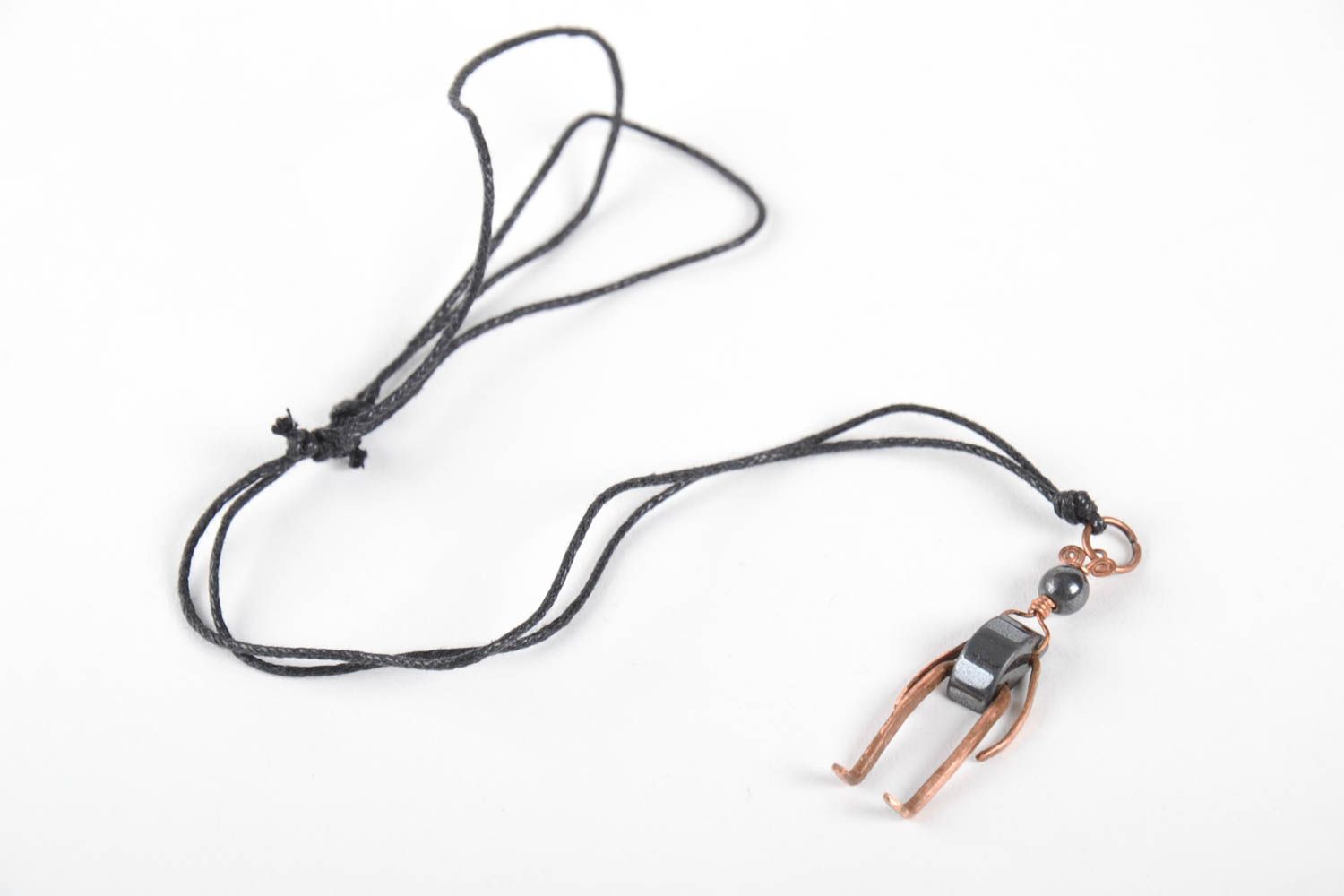 Handmade pendant wire wrap pendant unusual accessory designer jewelry photo 4