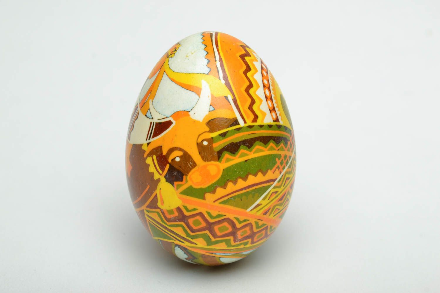 Расписное пасхальное яйцо в украинском стиле  фото 4