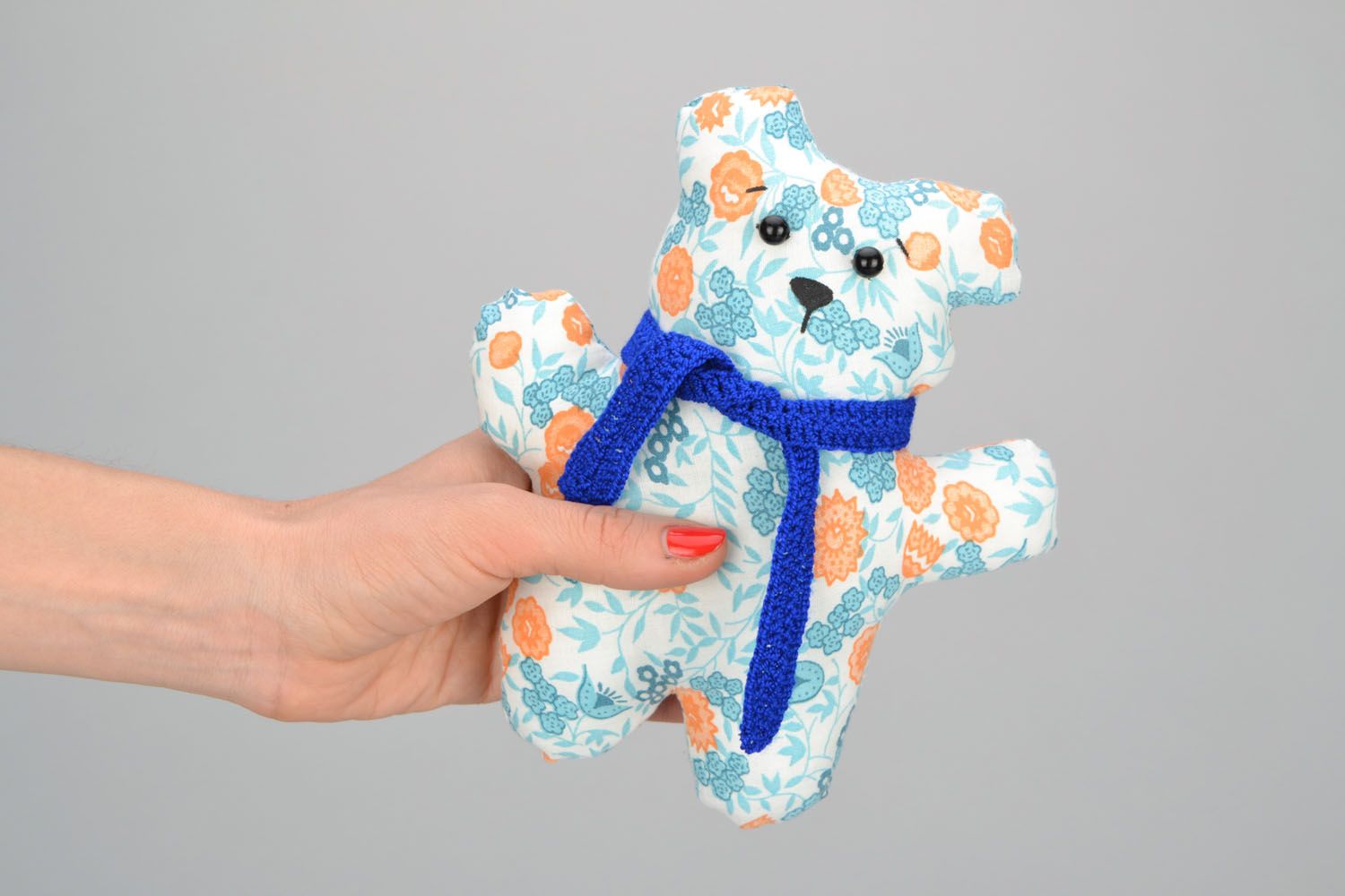 Small soft toy Bear with a Scarf photo 2