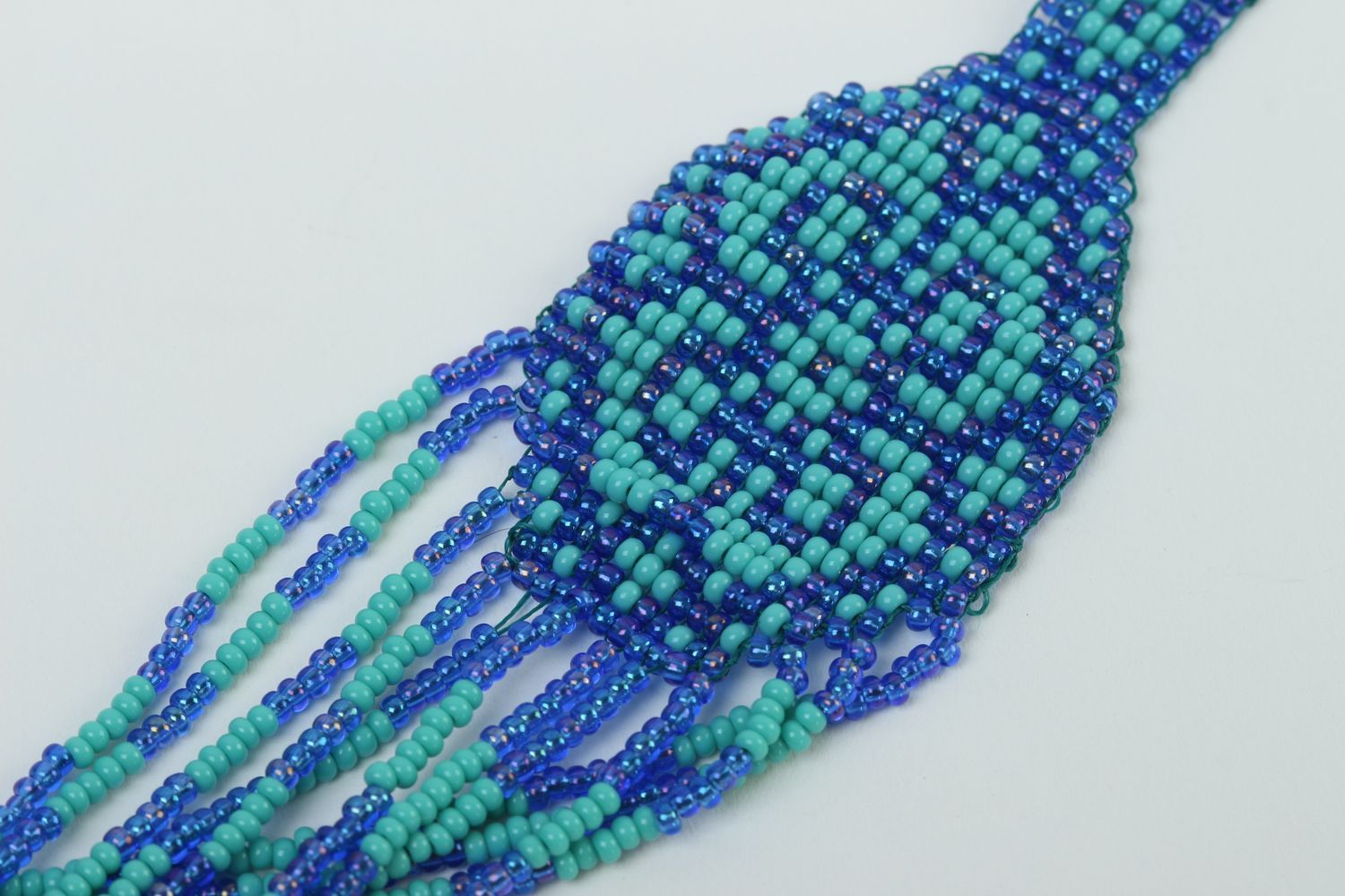 Handmade beaded gerdan necklace woven bead necklace beautiful jewellery photo 5