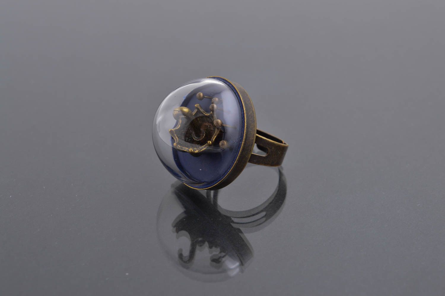 Необычное кольцо ручной работы красивое кольцо элитная бижутерия авторская фото 1