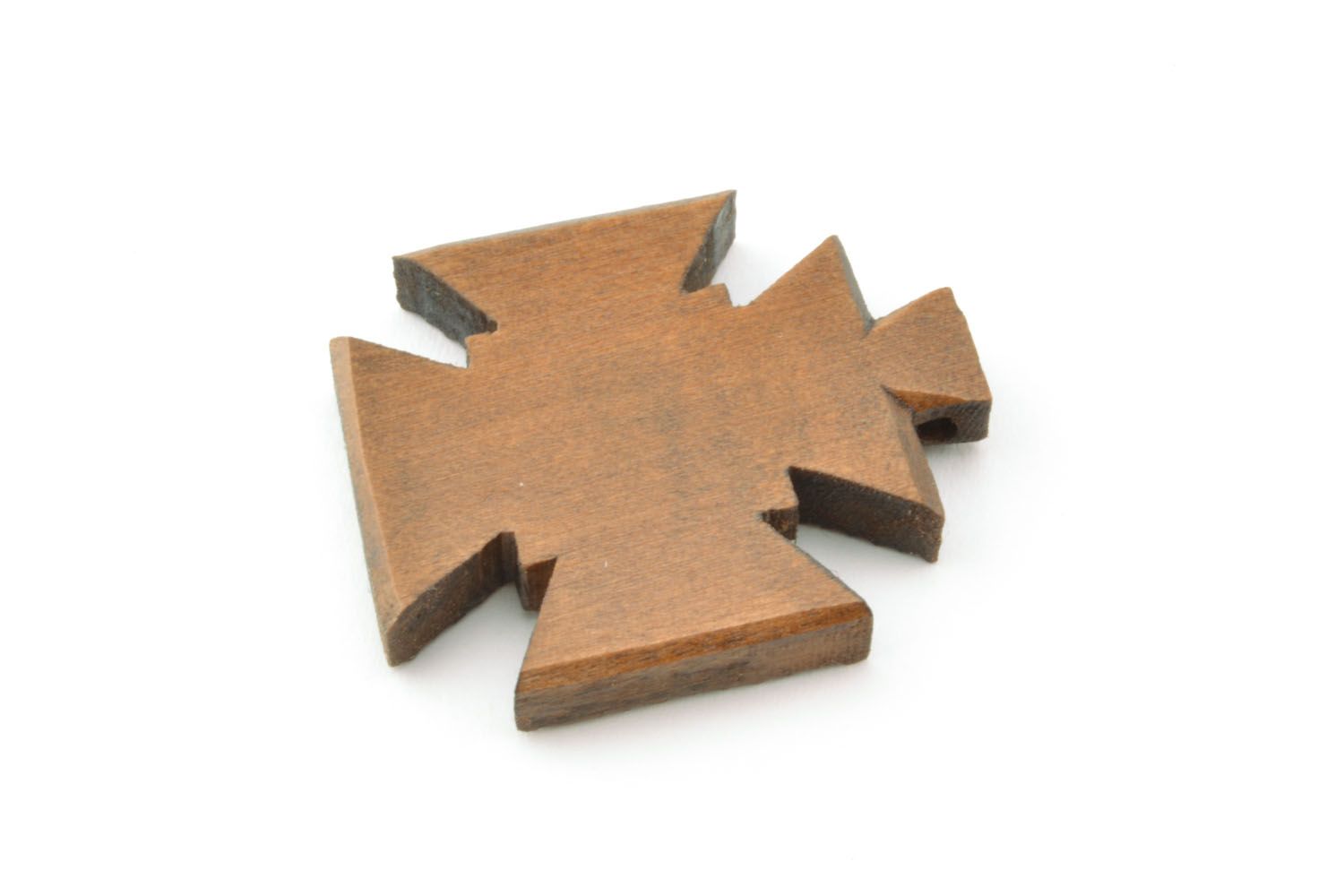 Croce di legno fatta a mano crocetta intagliata originale in legno unica foto 4