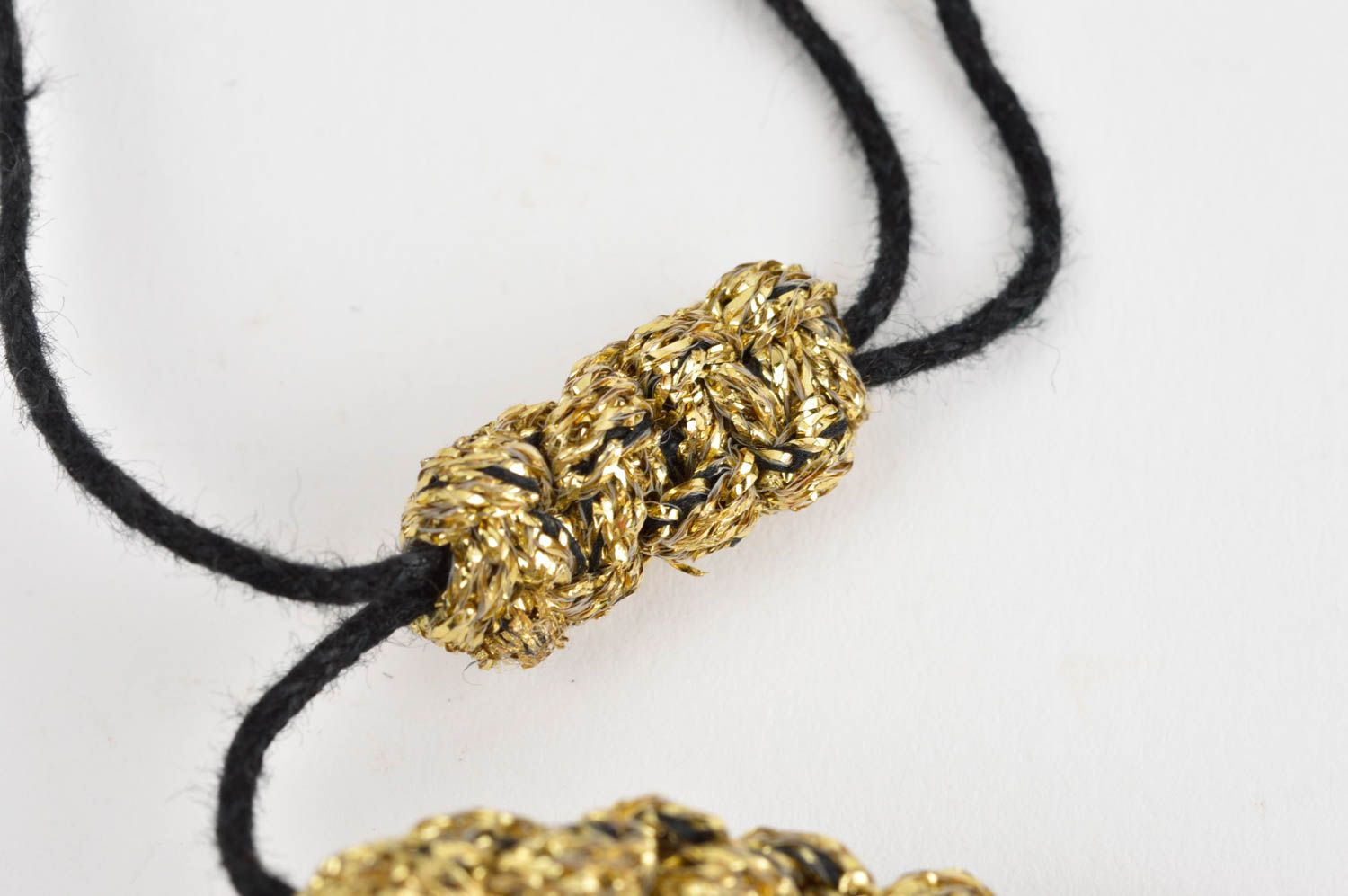 Handmade necklace with flower handmade jewelry designer accessories for women photo 5