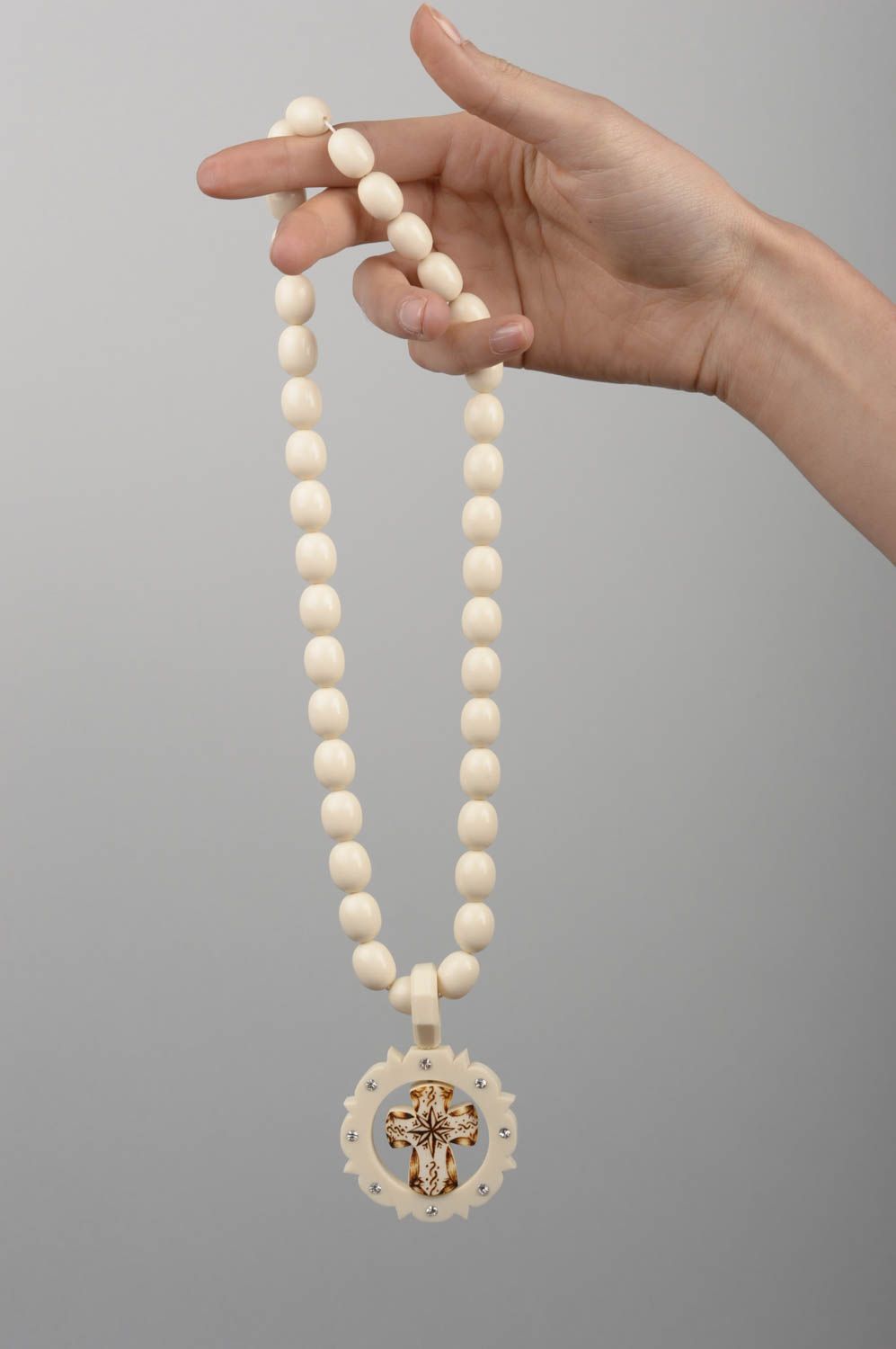 Handmade rosary designer accessory gift ideas bone rosary gift for men photo 5