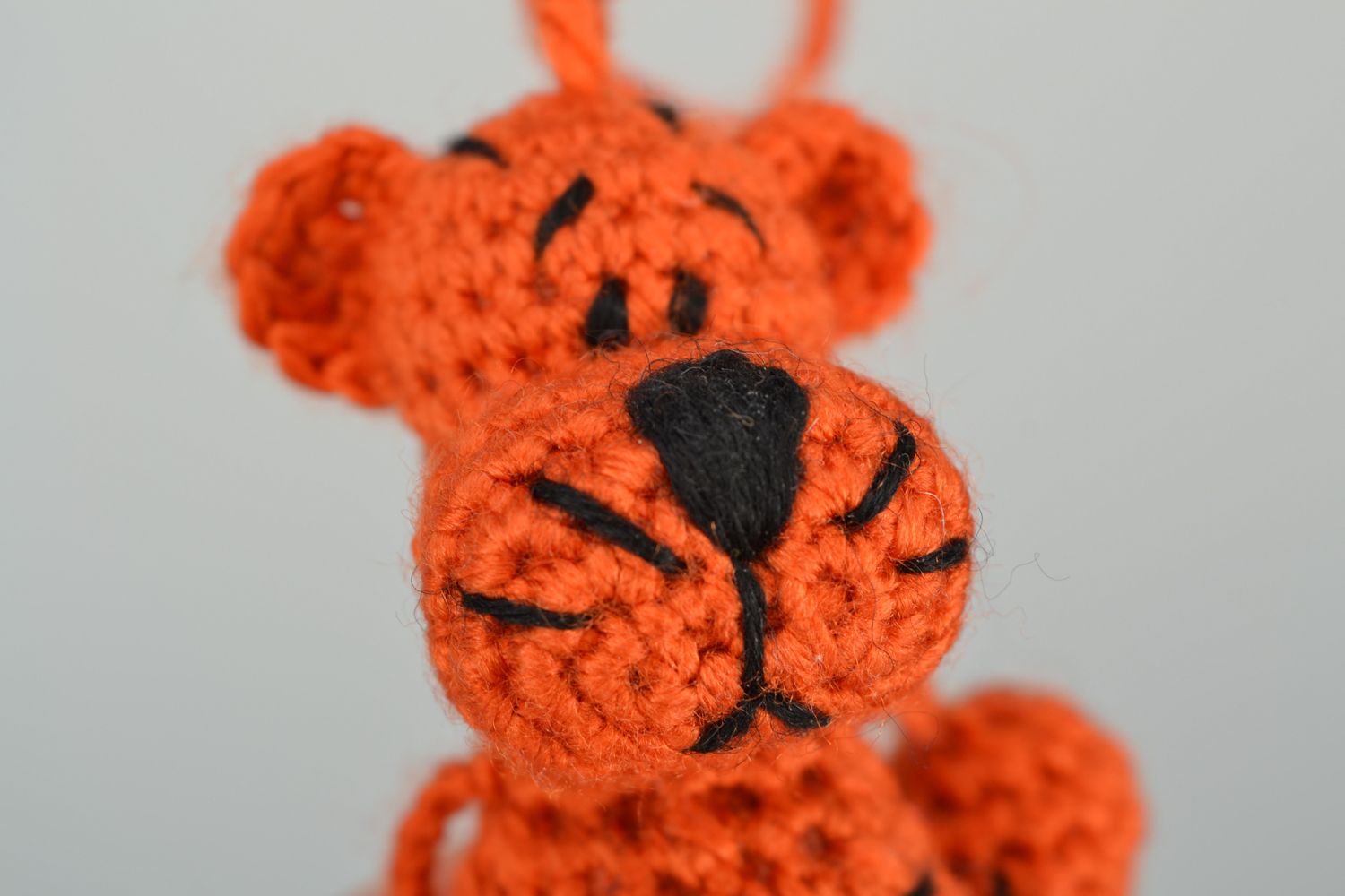 Jouet tricoté au crochet fait main Tigre  photo 3