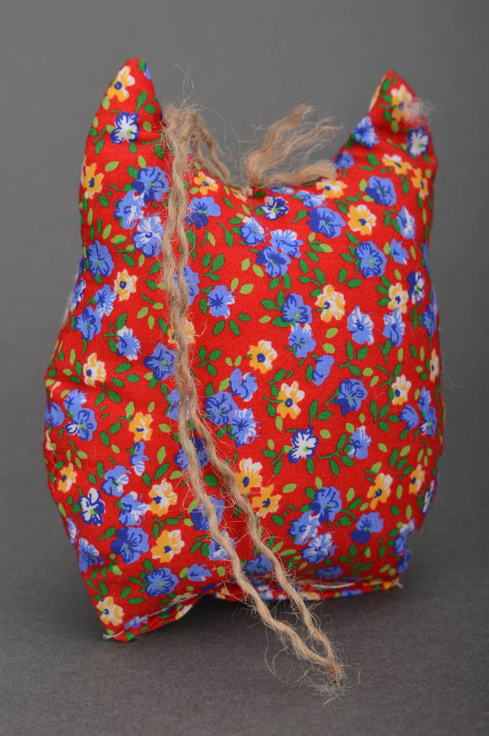 Jouet hibou Peluche faite main Déco maison en coton originale pour enfant photo 4