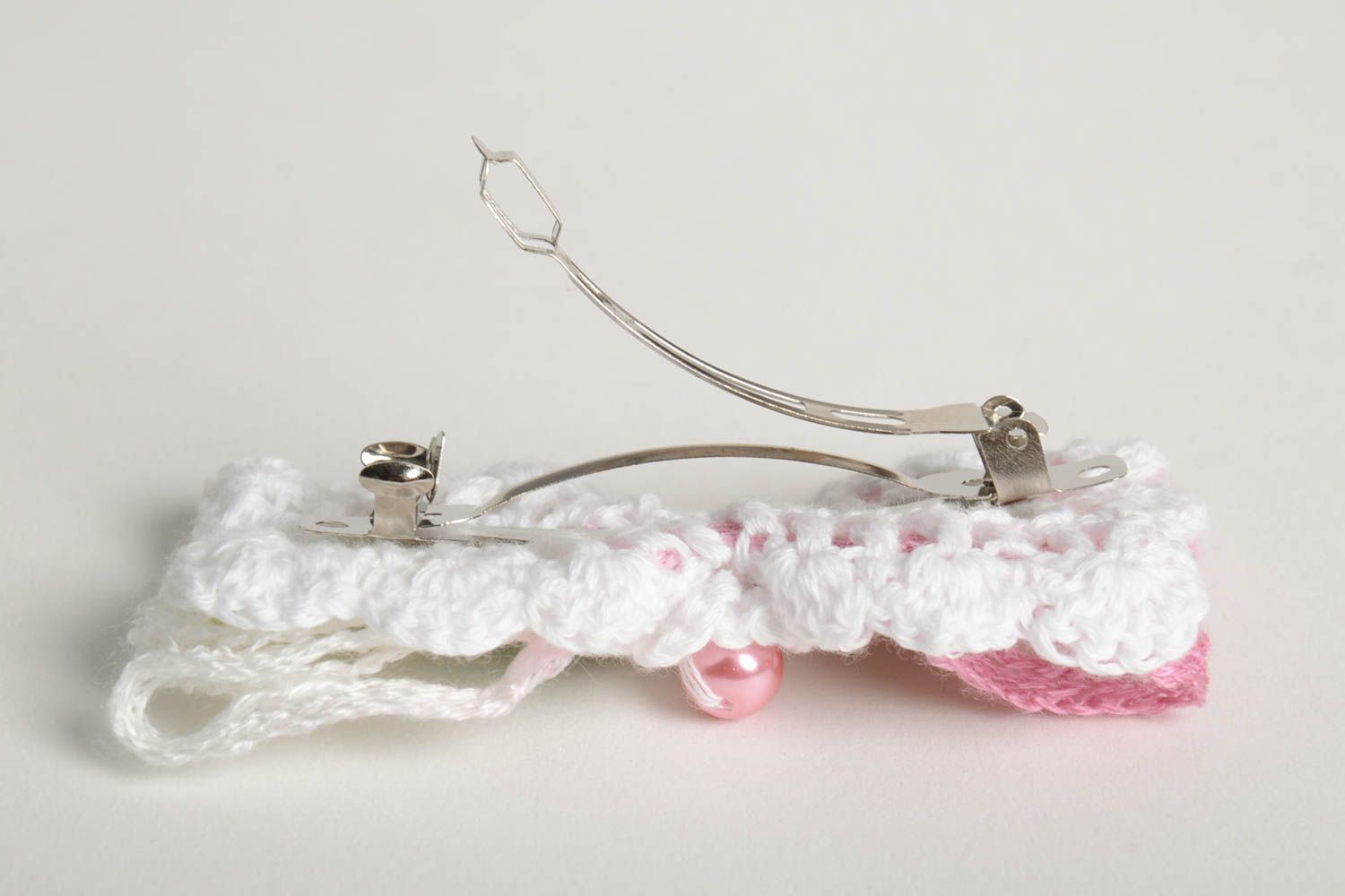 Handmade Blume Haarspange handgemachter Schmuck Accessoire für Frauen modisch  foto 3